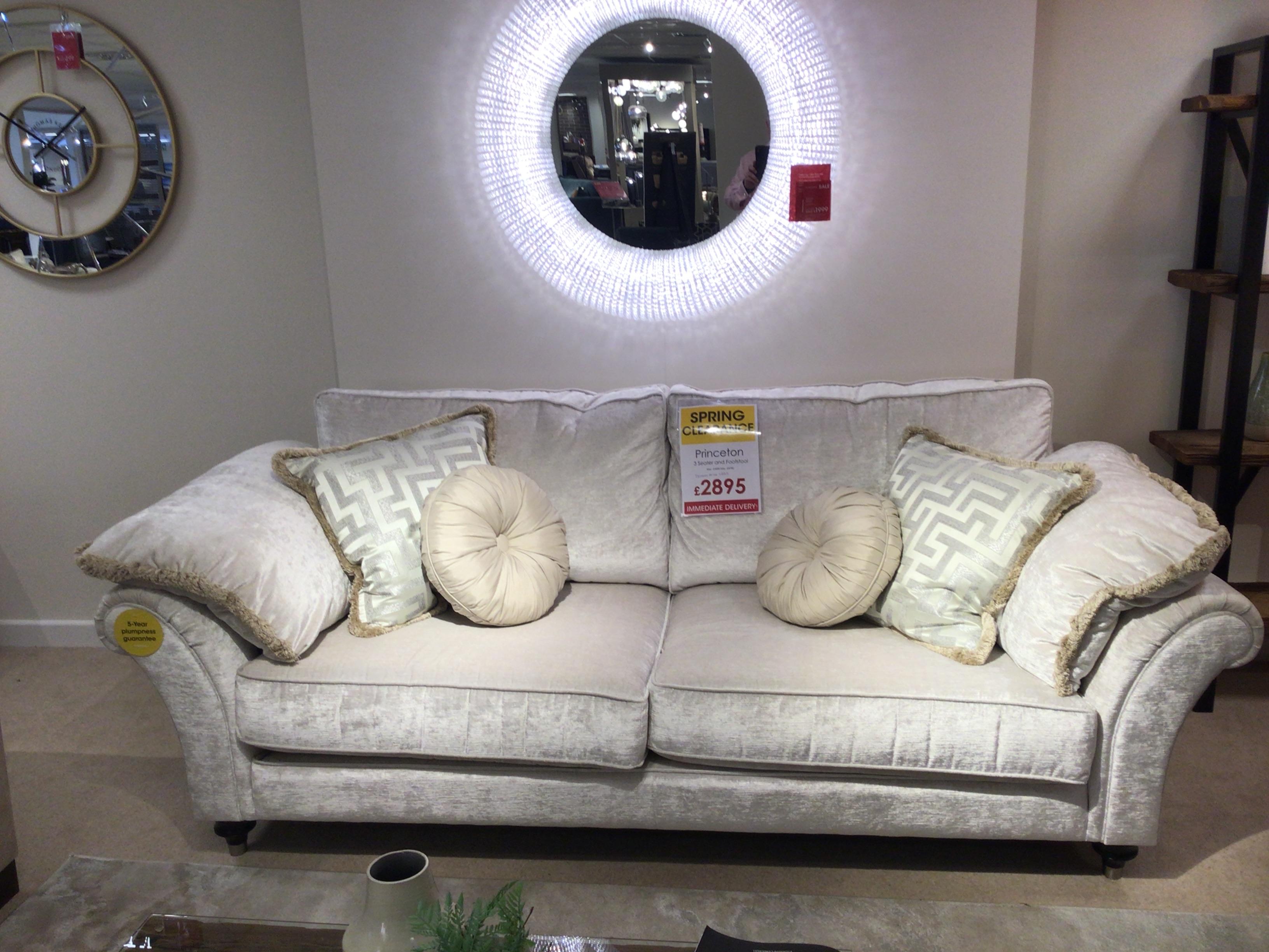 Princeton 3 seater and Footstool in  on Furniture Village