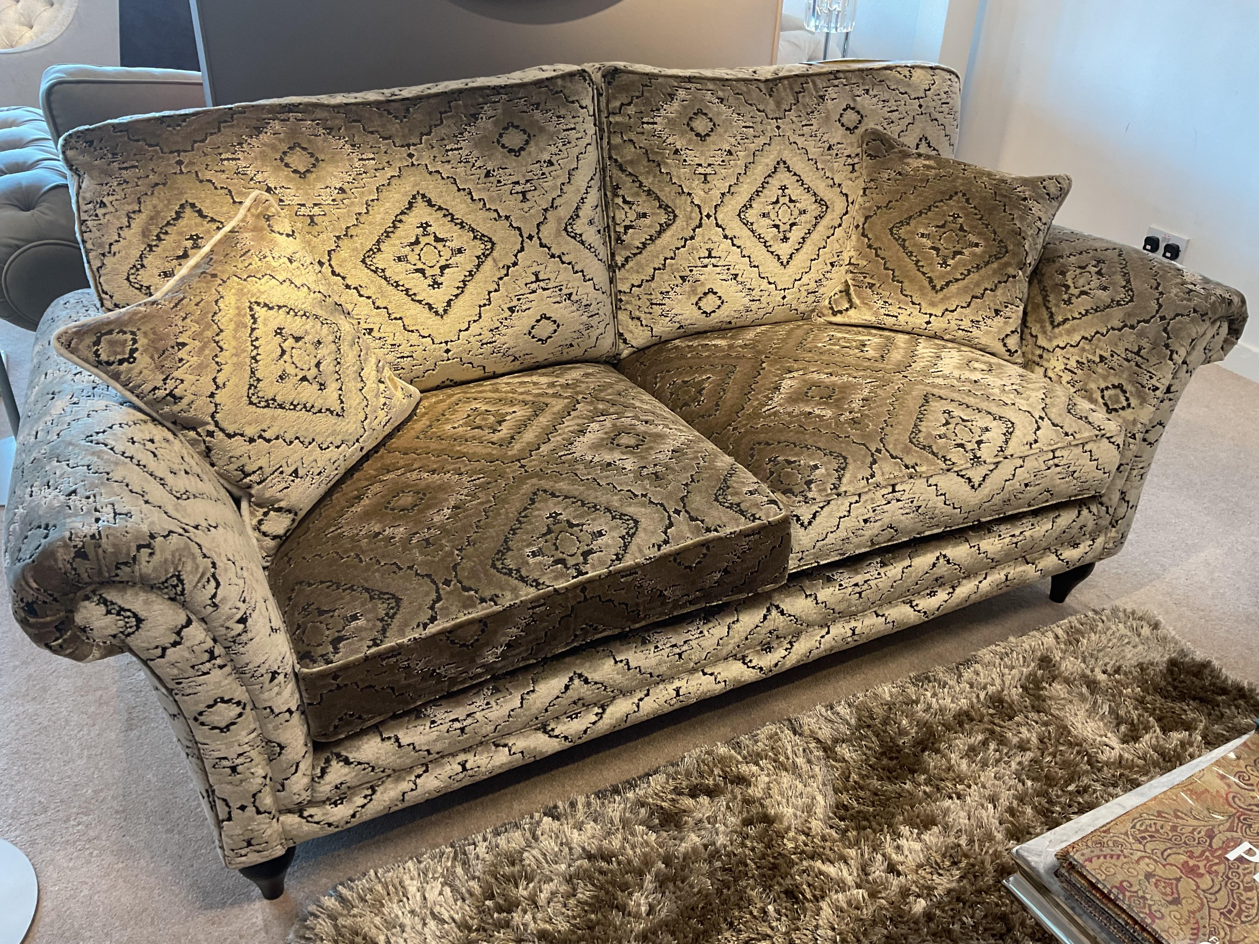 Plaza Large 2 Seater Sofa & Stool in  on Furniture Village