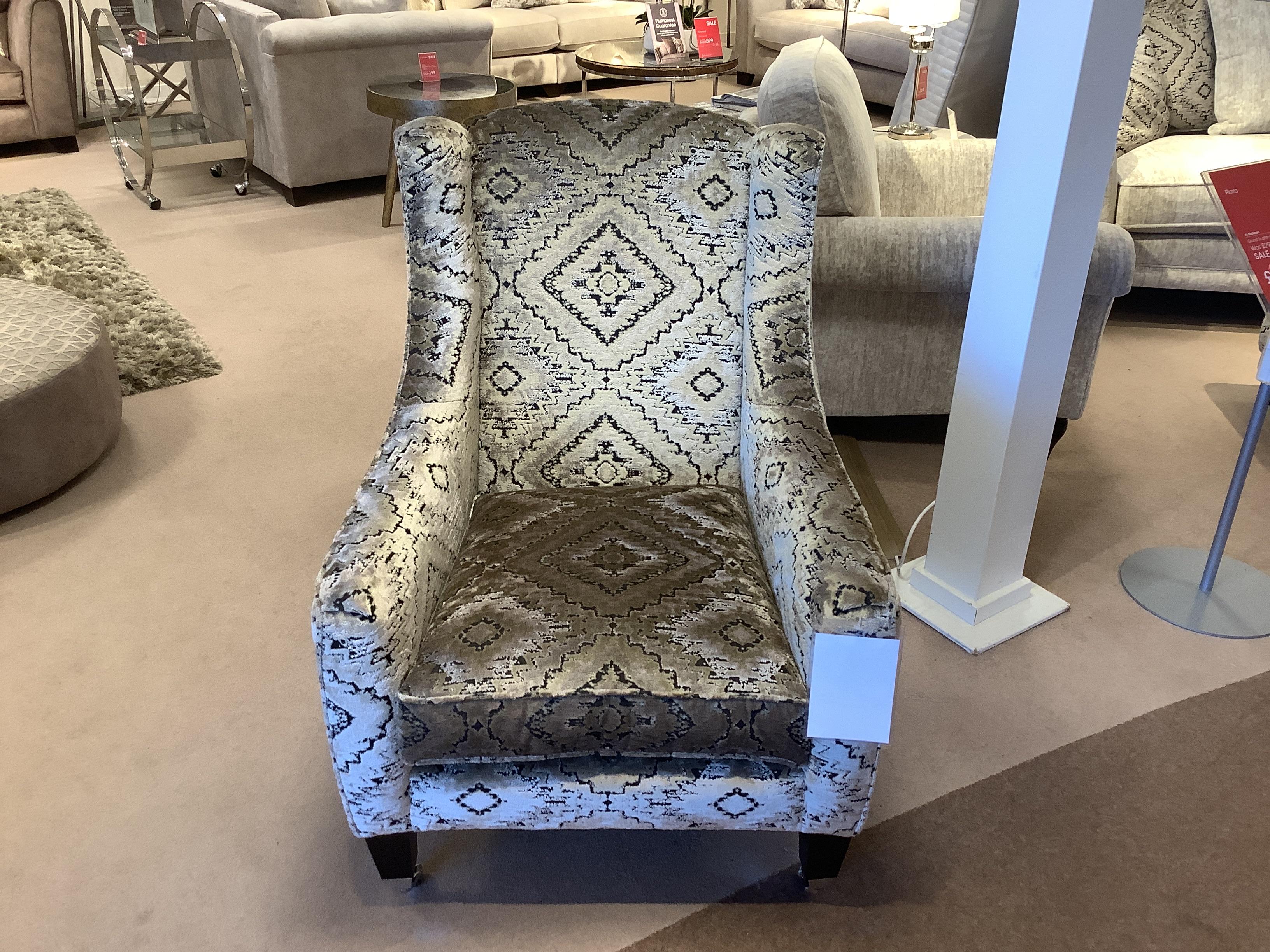 Plaza wing chair in  on Furniture Village