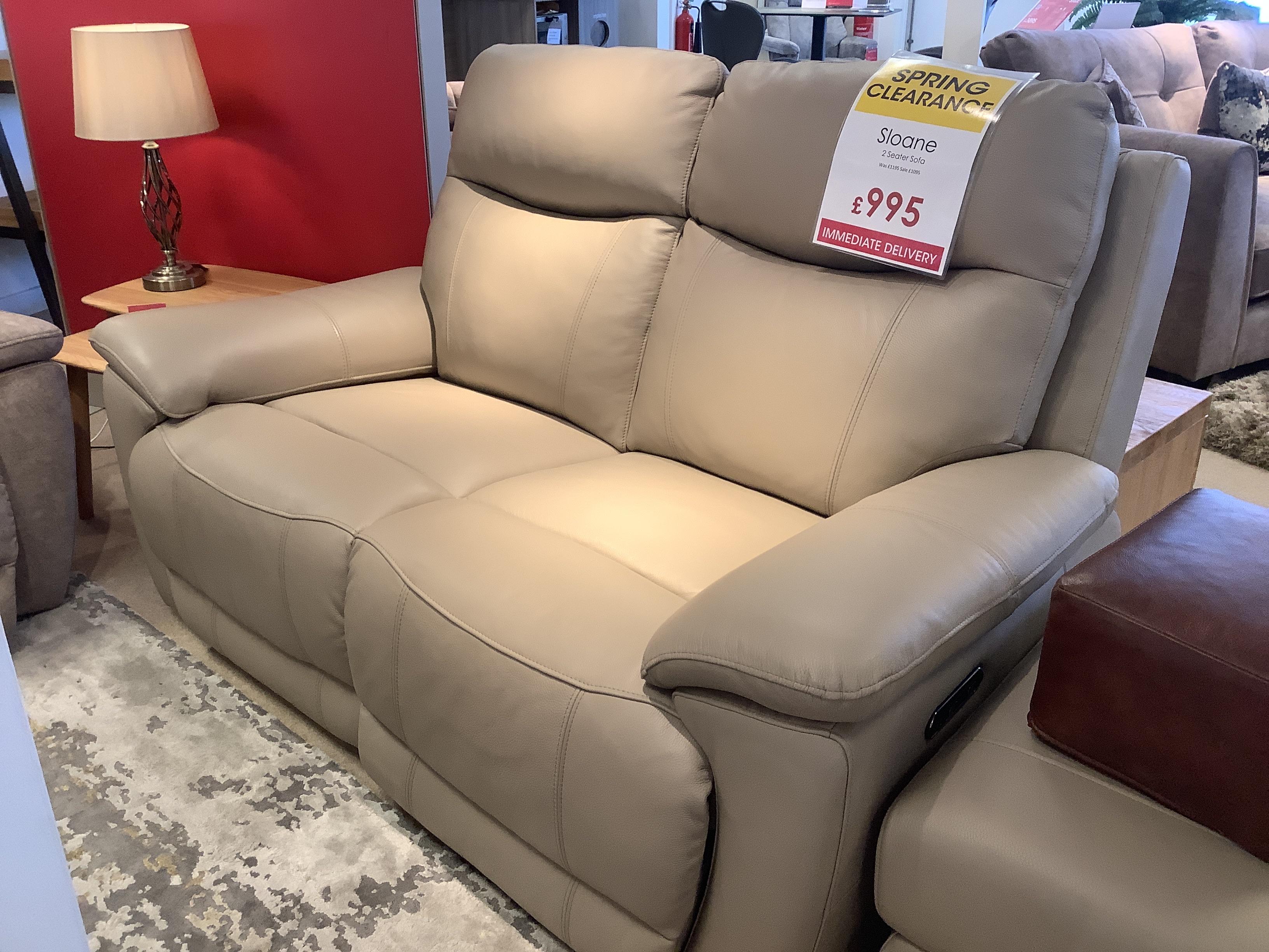 Sloane 2 seater power recliner in  on Furniture Village