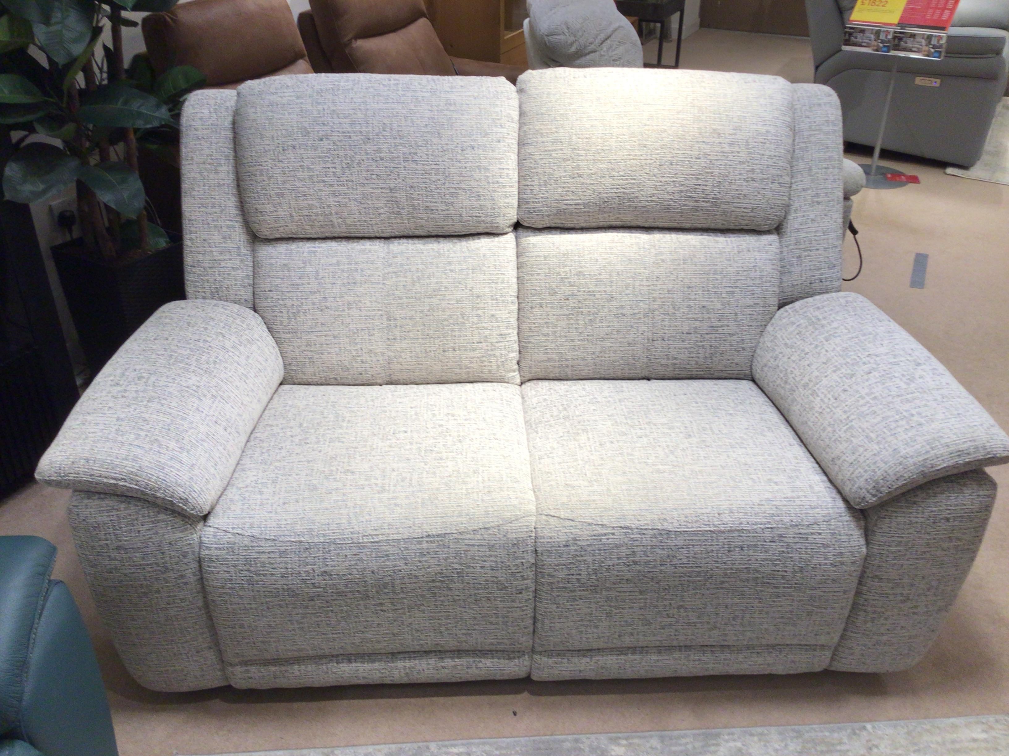 Utah 2seater power recliner with matching footstool in  on Furniture Village