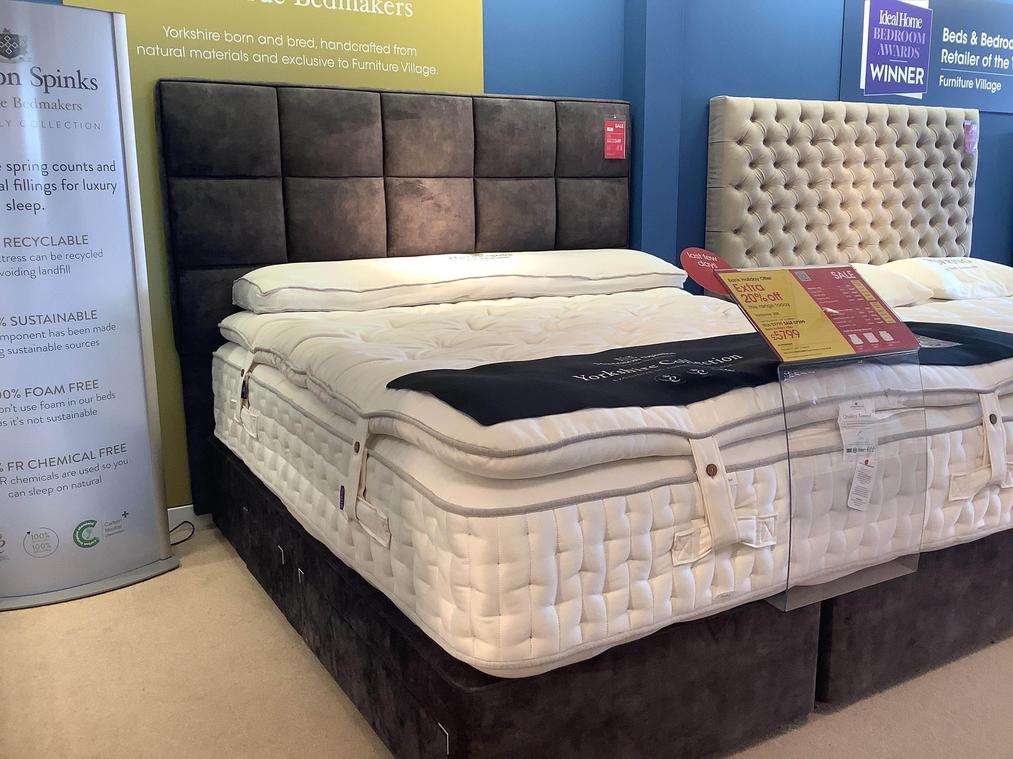 Harrison spinks 30k divan set, including mattress, headboard and divan base with 4 draws in  on Furniture Village