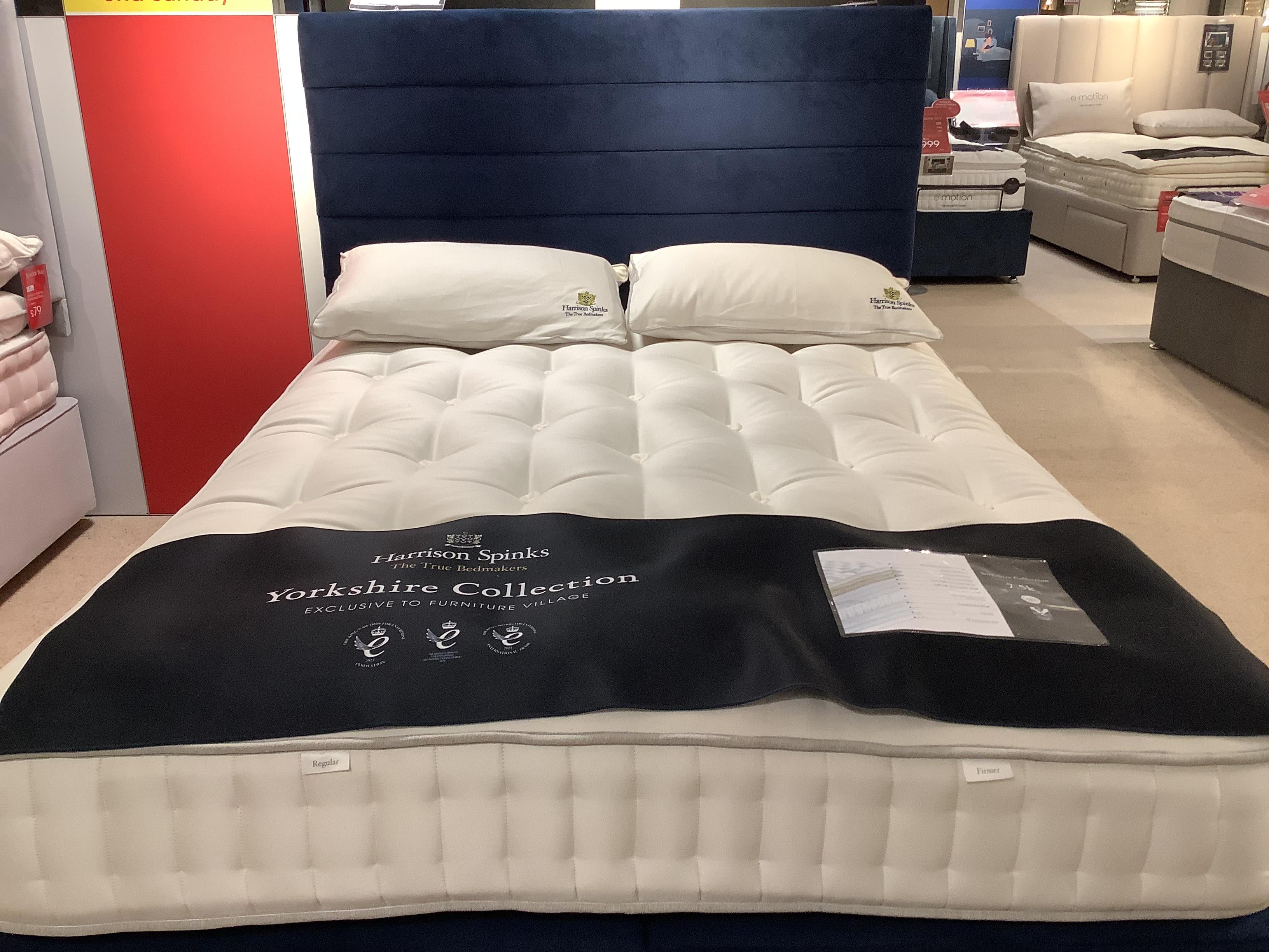 Yorkshire 7.5K divan set and headboard in  on Furniture Village