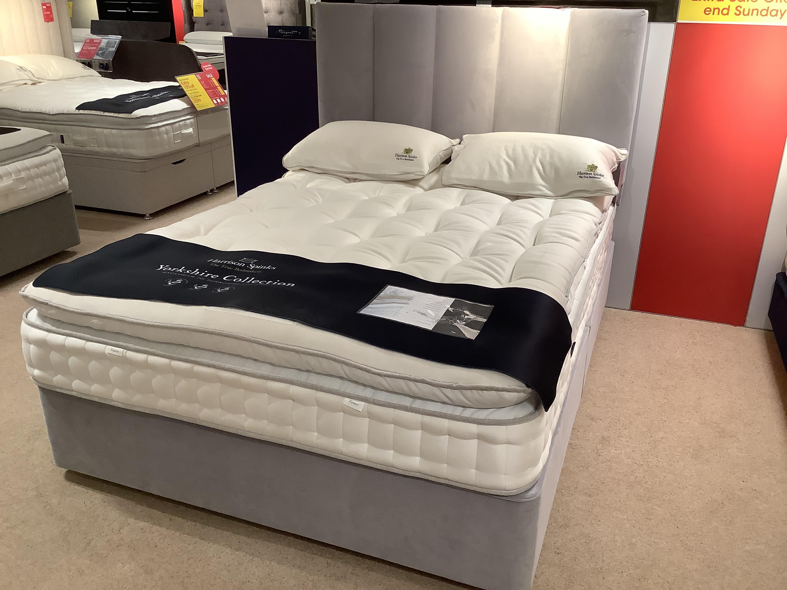 Yorkshire 5K divan set including headboard in  on Furniture Village