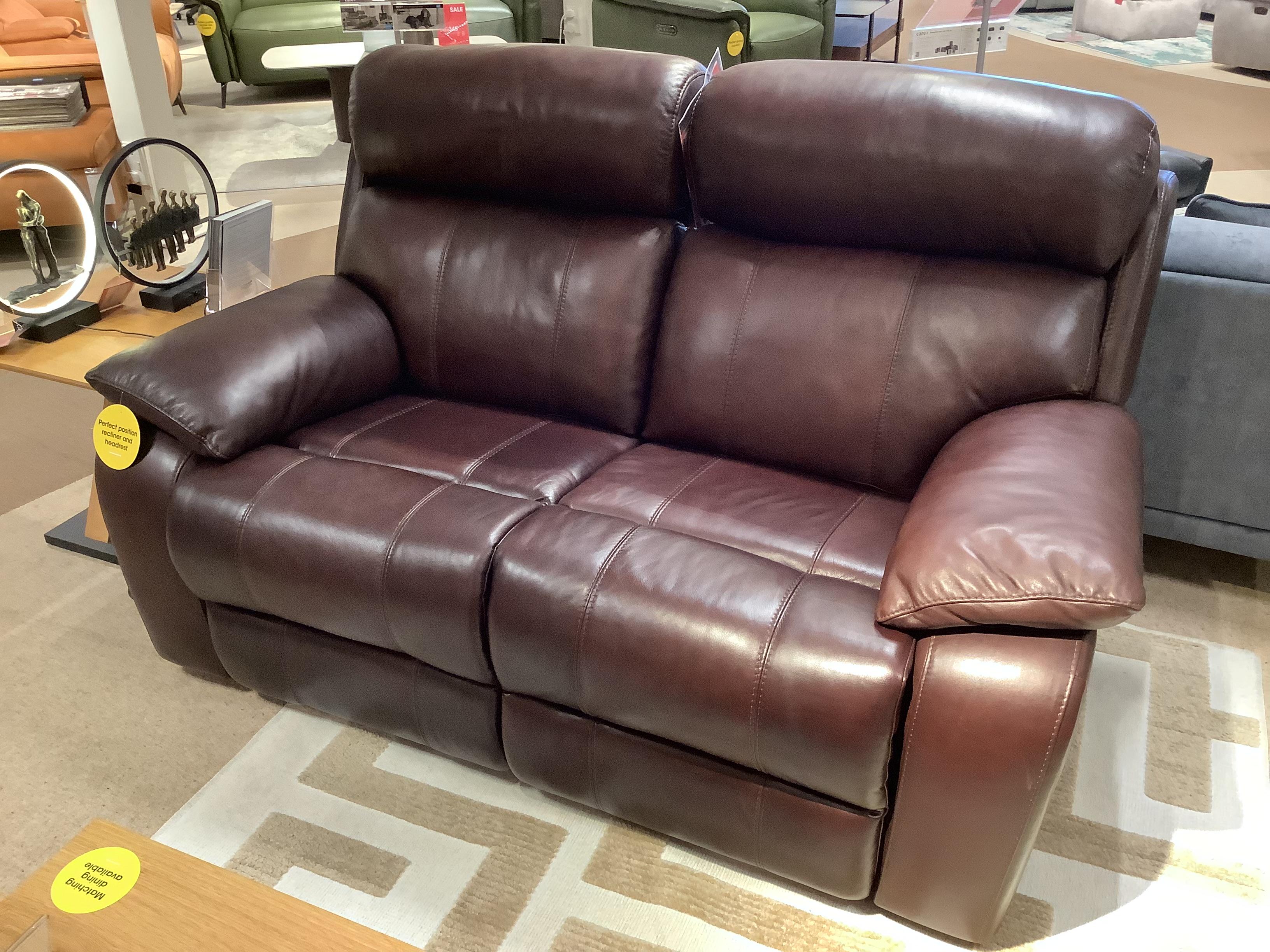 Moreno 2 seater power sofa with power headrest in  on Furniture Village