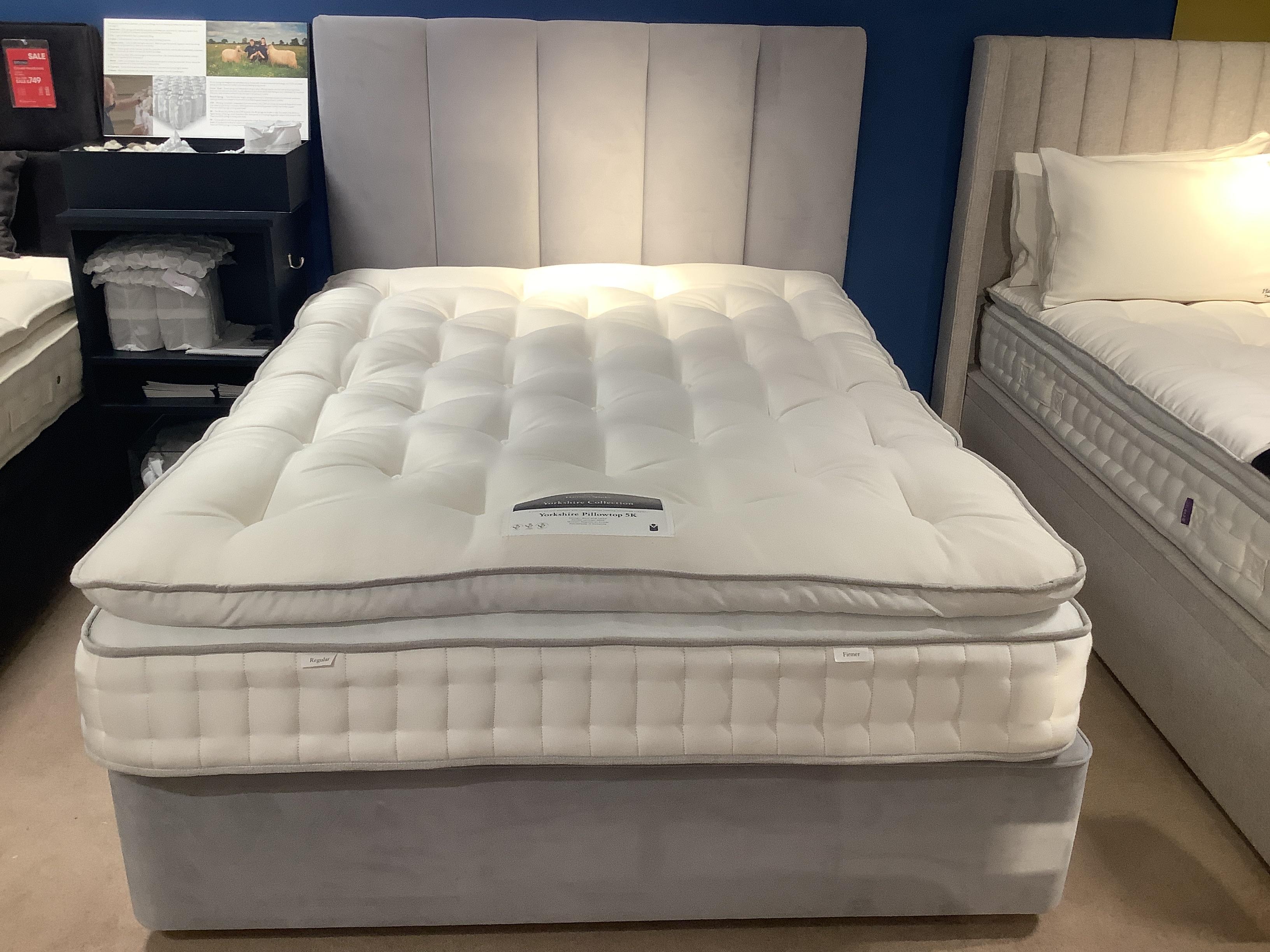 Yorkshire 5k divan set with headboard in  on Furniture Village