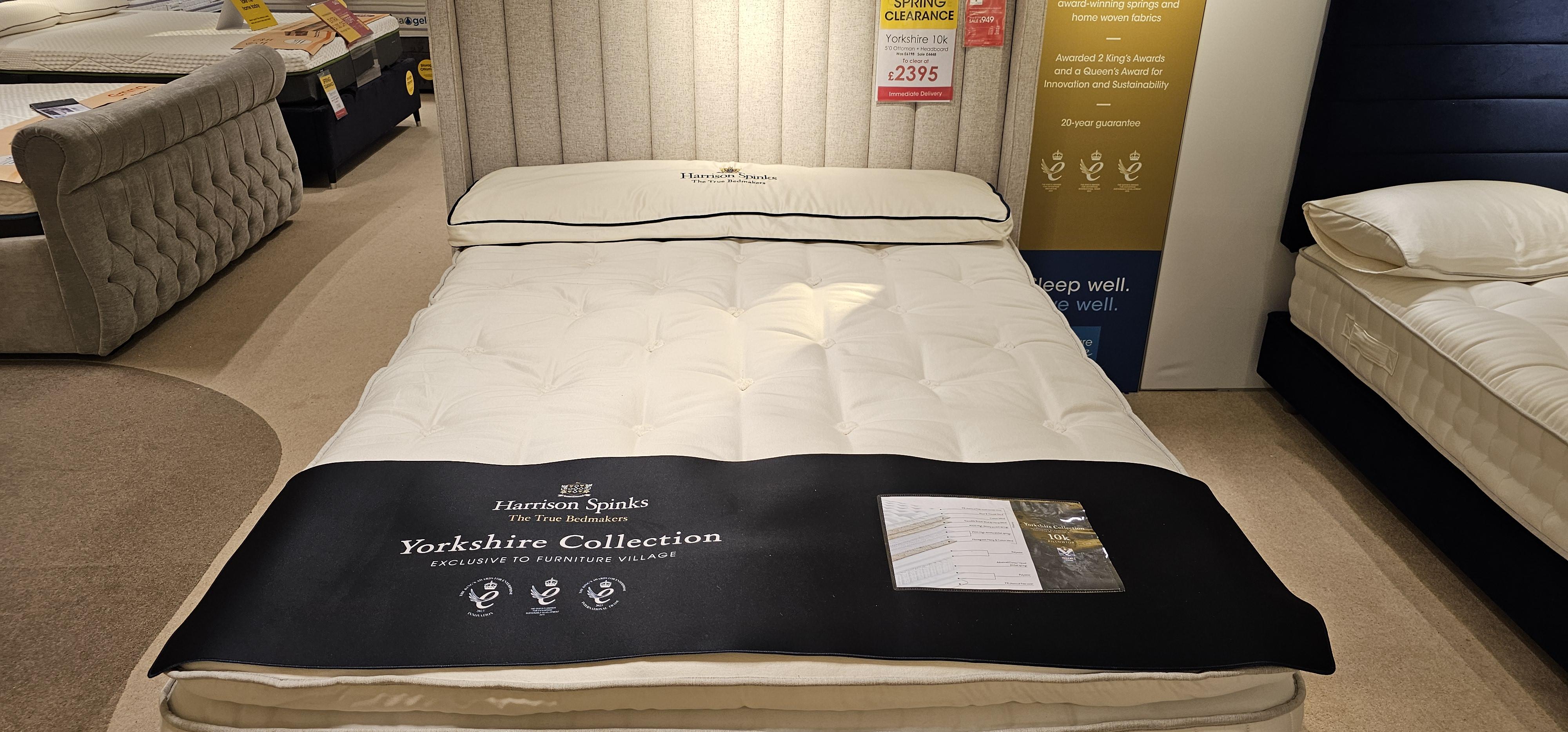 Yorkshire 10k divan set with headboard in  on Furniture Village