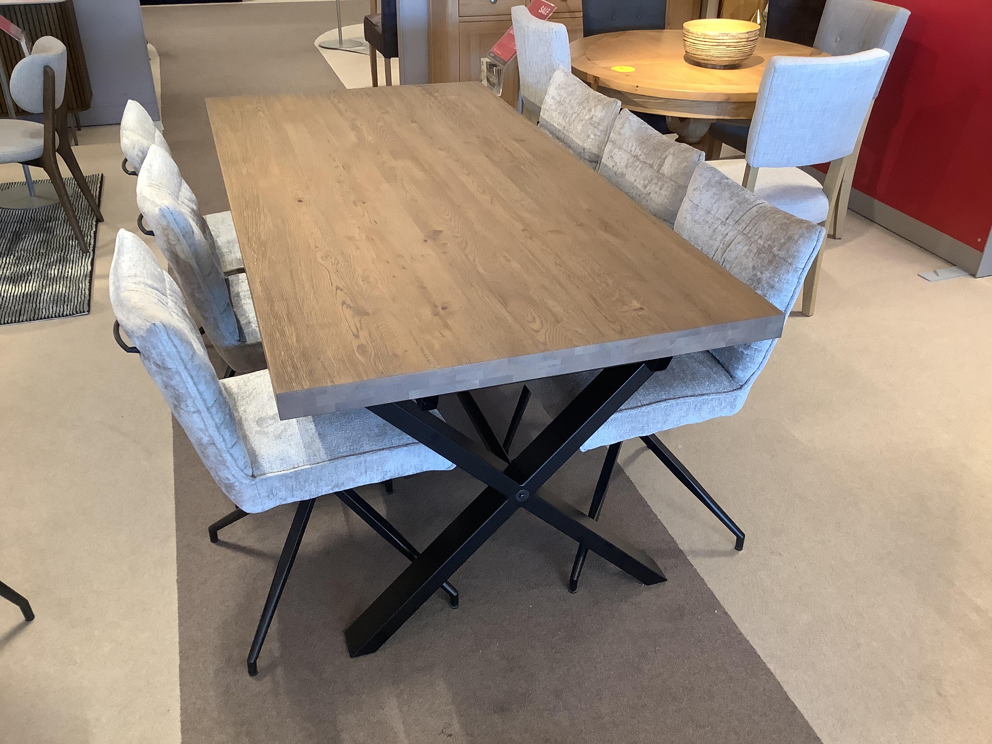 Saturn wood Dining Table and 6 Chairs in  on Furniture Village