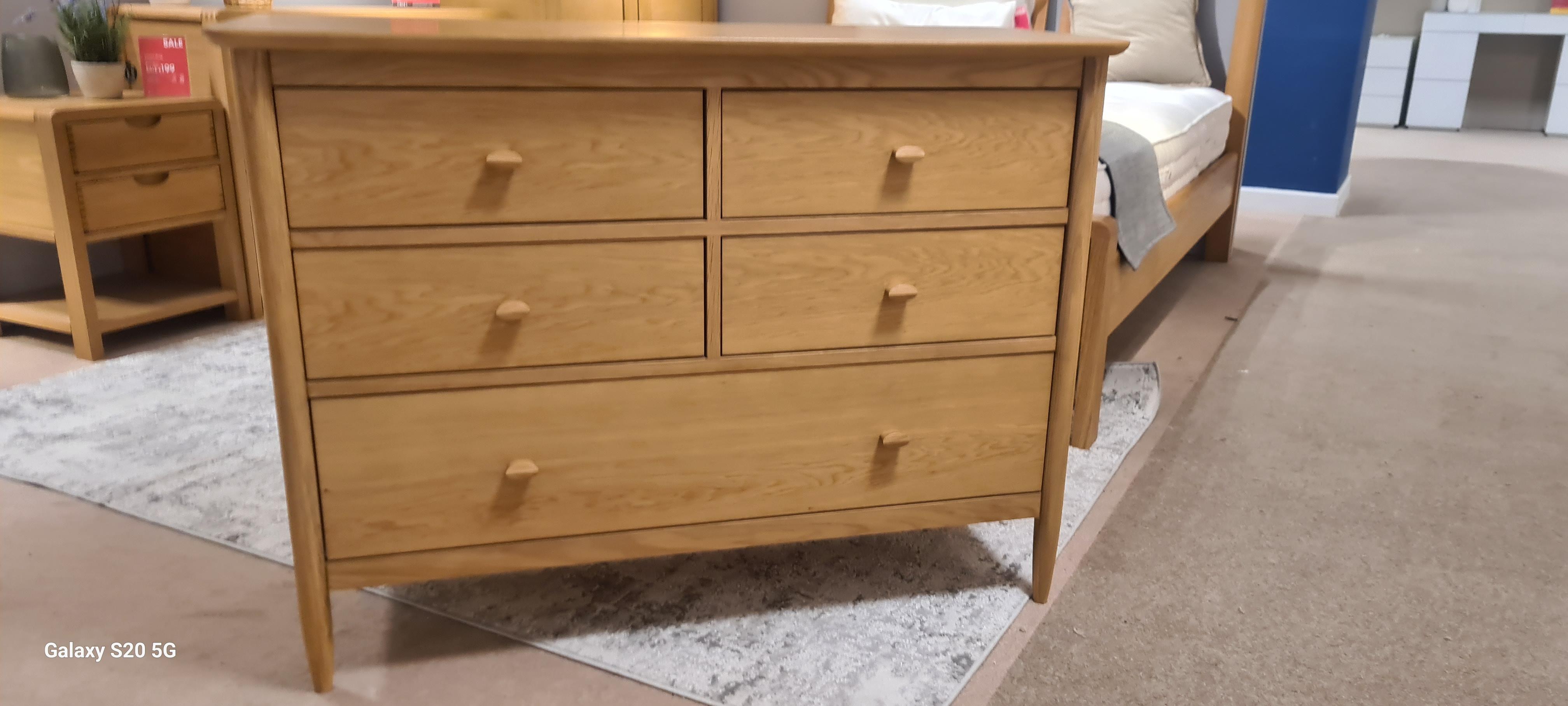 Teramo 5 drawer chest by Ercol in  on Furniture Village