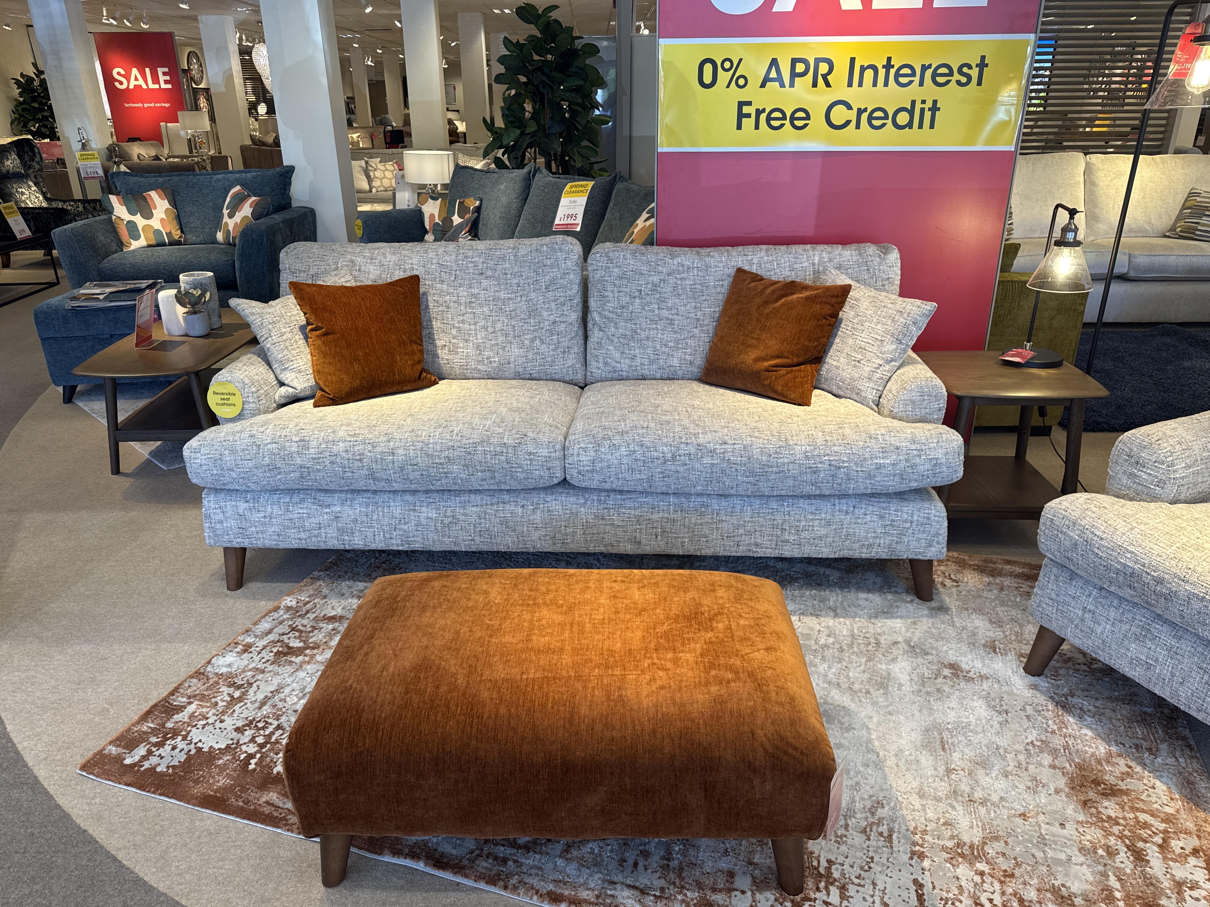 Jackson 4 Seater, Chair and footstool in  on Furniture Village