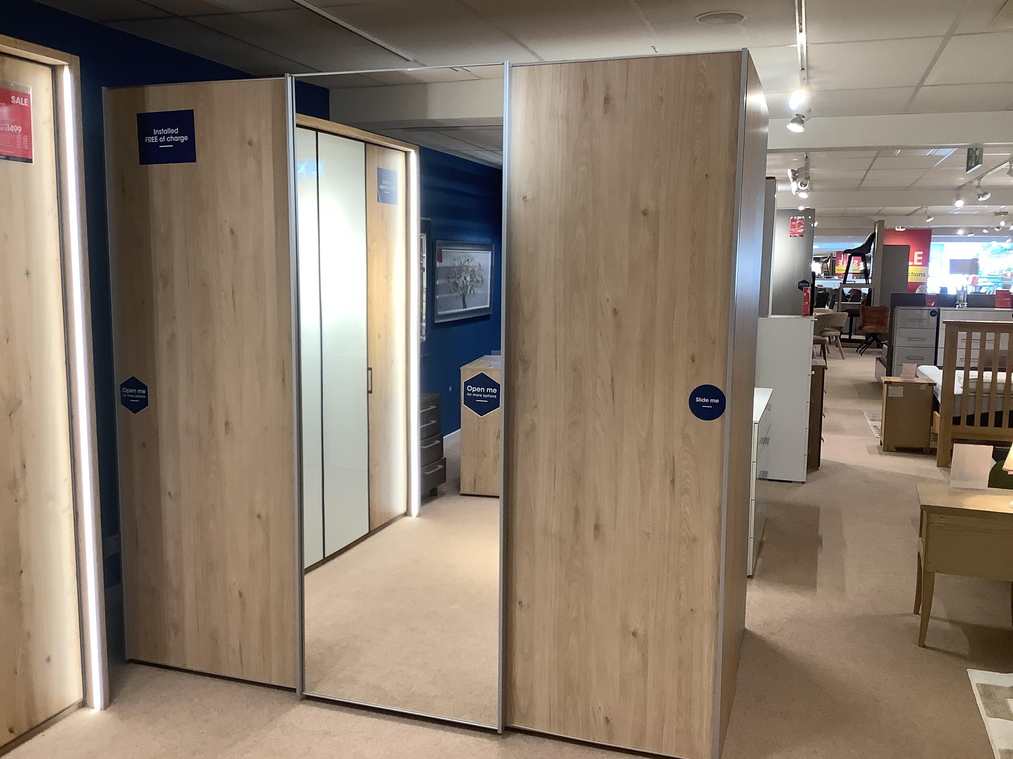 Oxford 3 door sliding wardrobe in  on Furniture Village