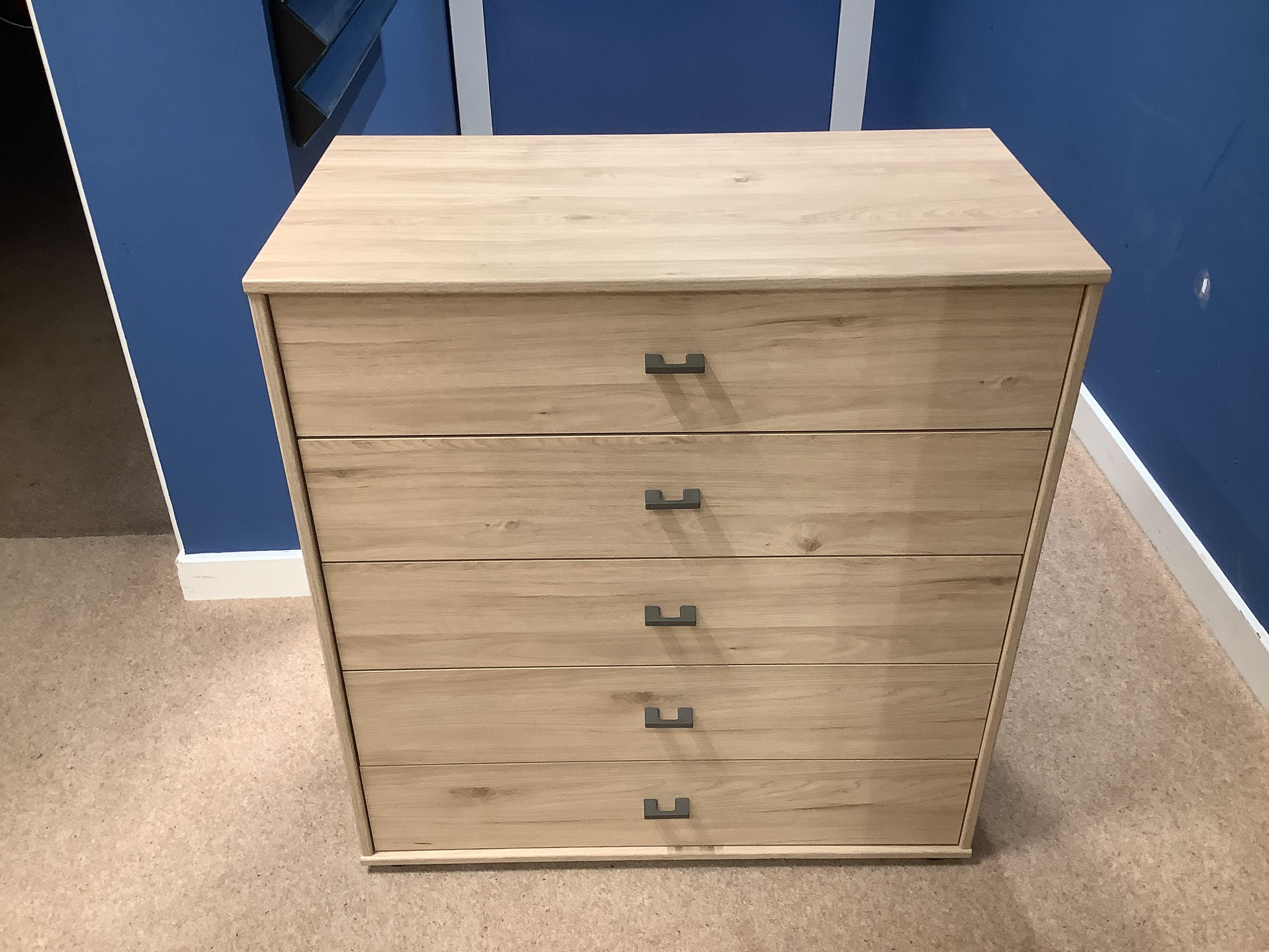 Dallas 5 drawer chest 80cm in  on Furniture Village