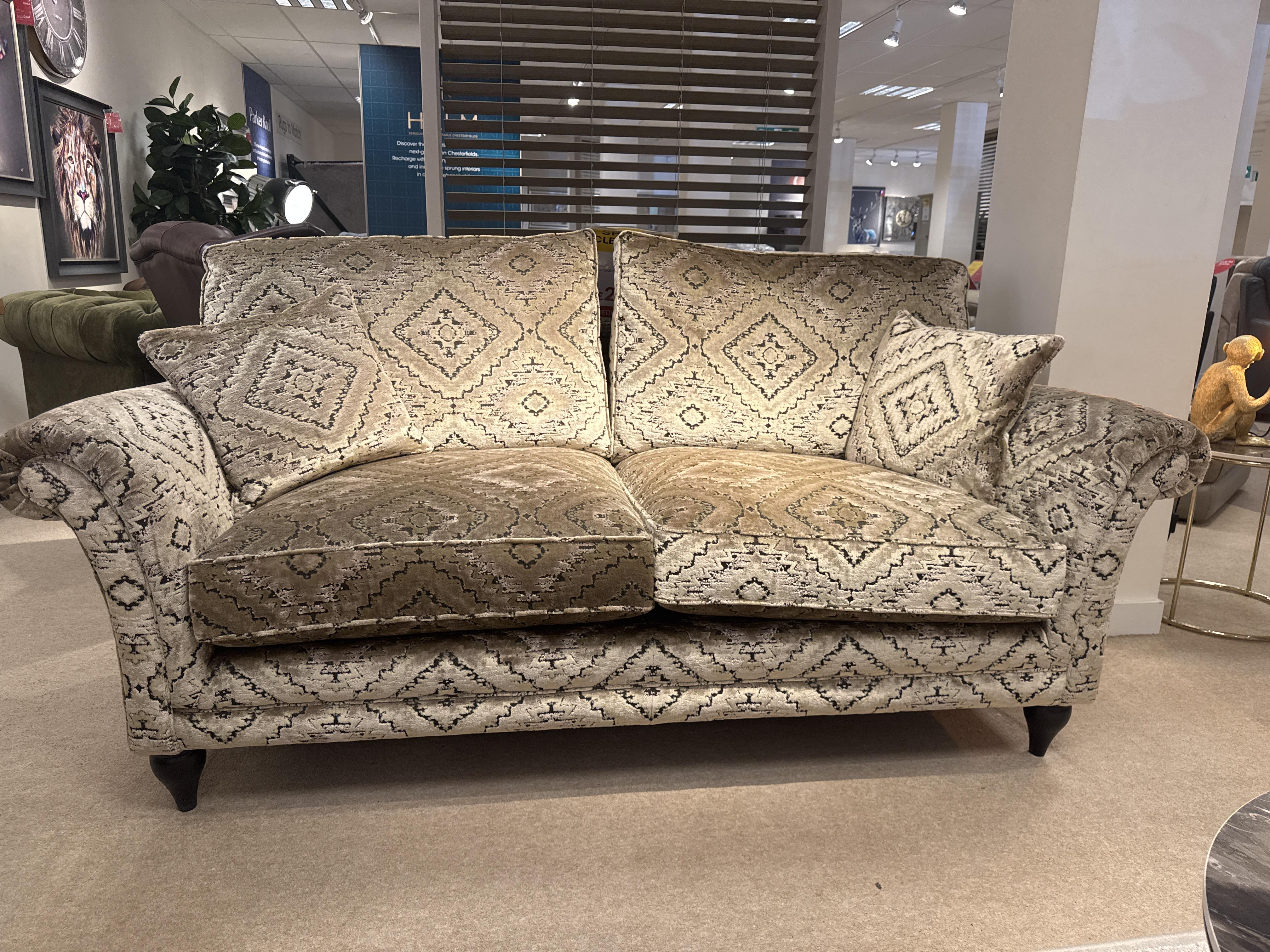 Plaza large 2 seater, accent chair and footstool in  on Furniture Village