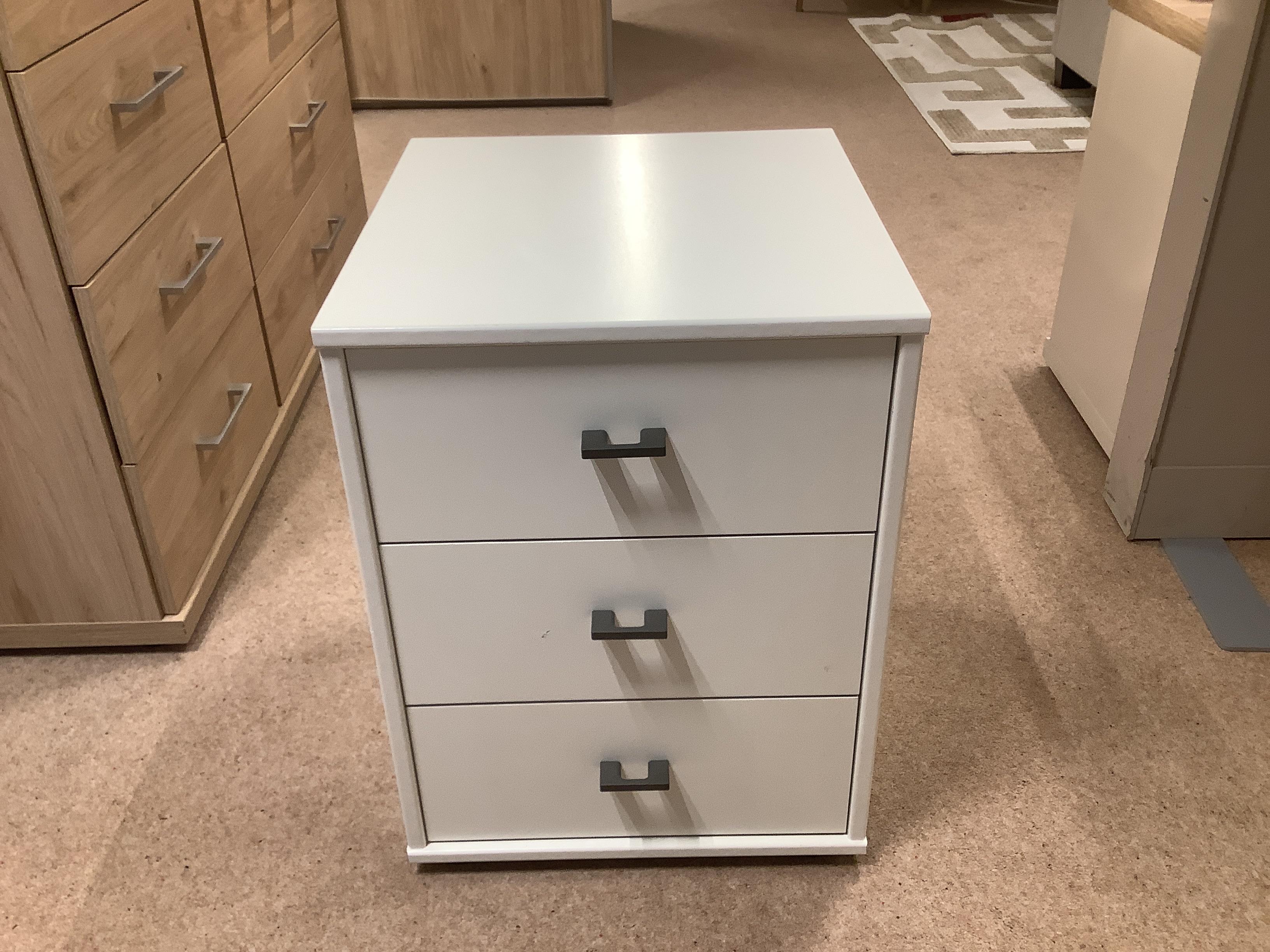 Dallas 3 drawer bedside table in  on Furniture Village