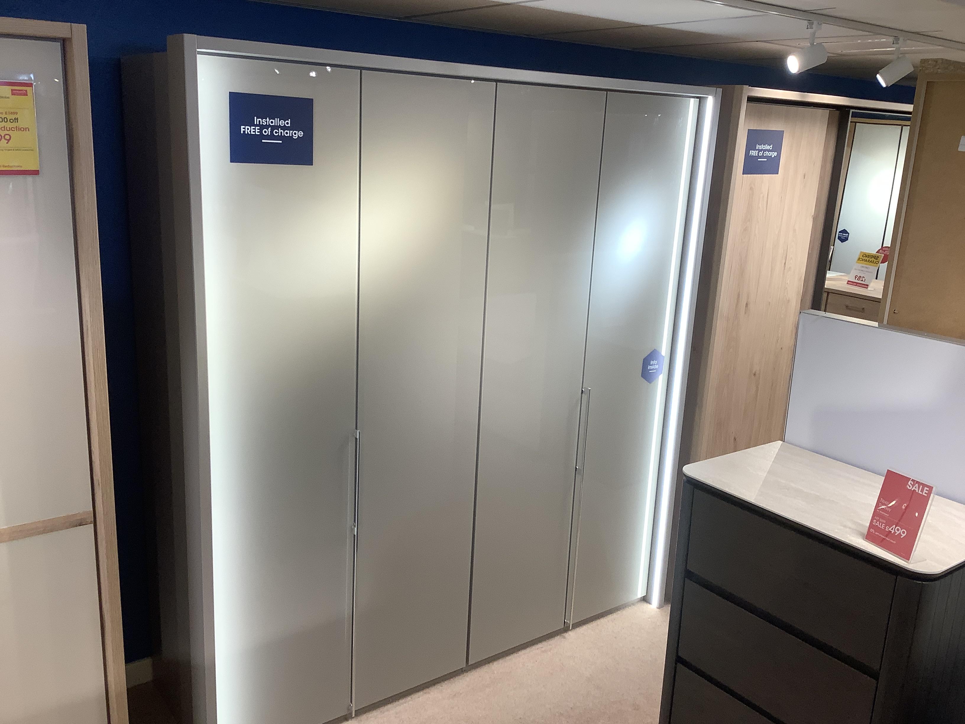 Pacifica 4 door bifold wardrobe in  on Furniture Village
