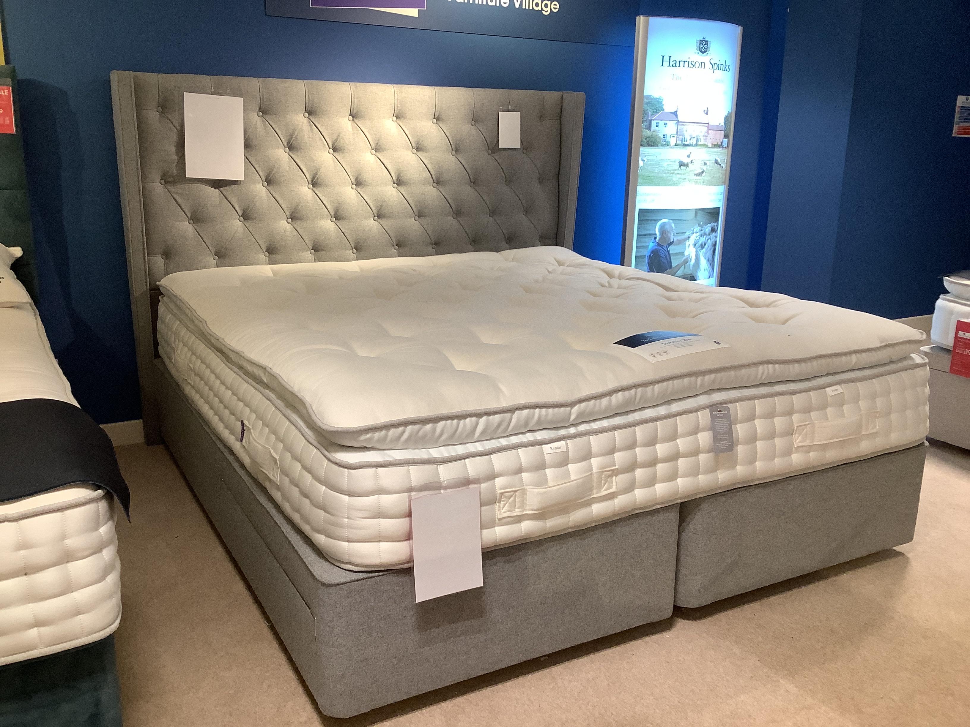 Yorkshire 20k pillowtop 2 drawer divan set and headboard in  on Furniture Village