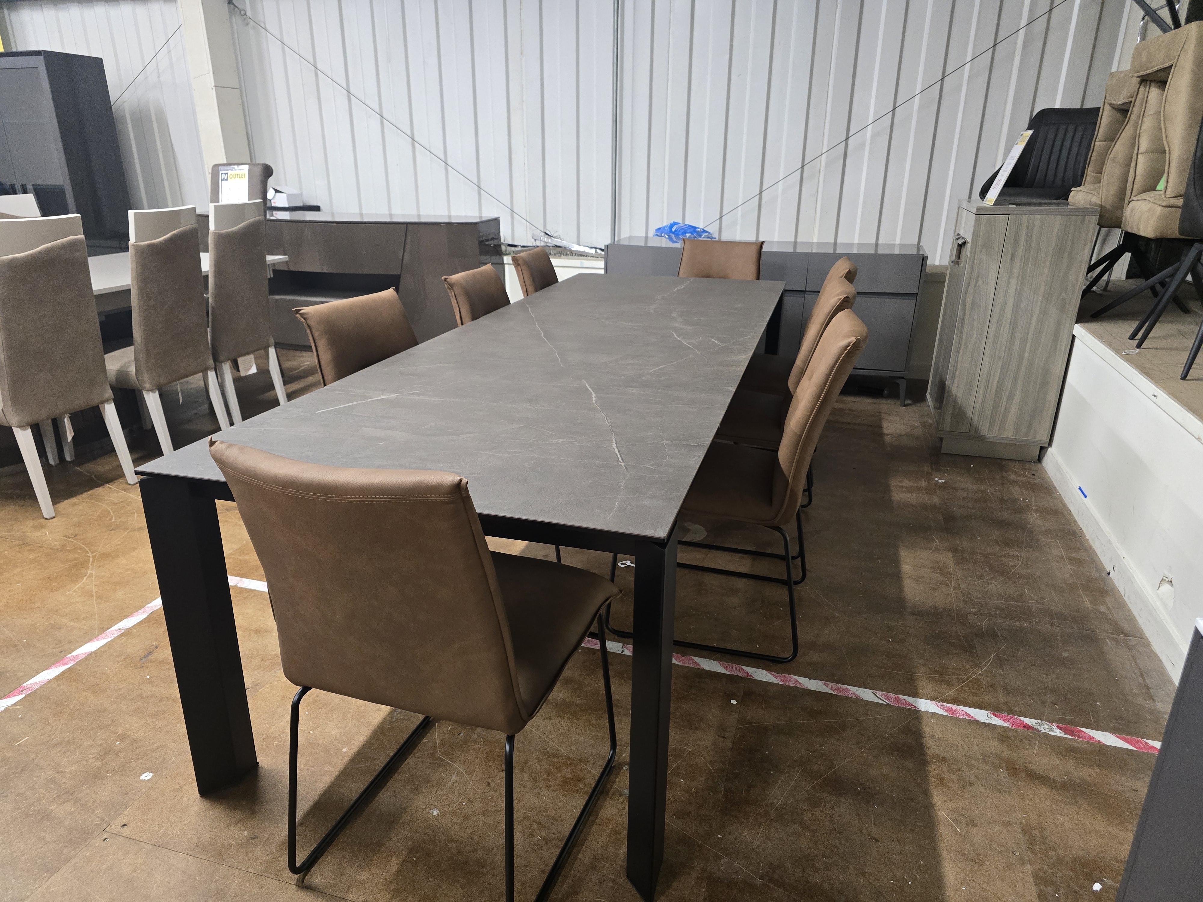 Gate 220-280cm table Inc 8 dining chairs in  on Furniture Village