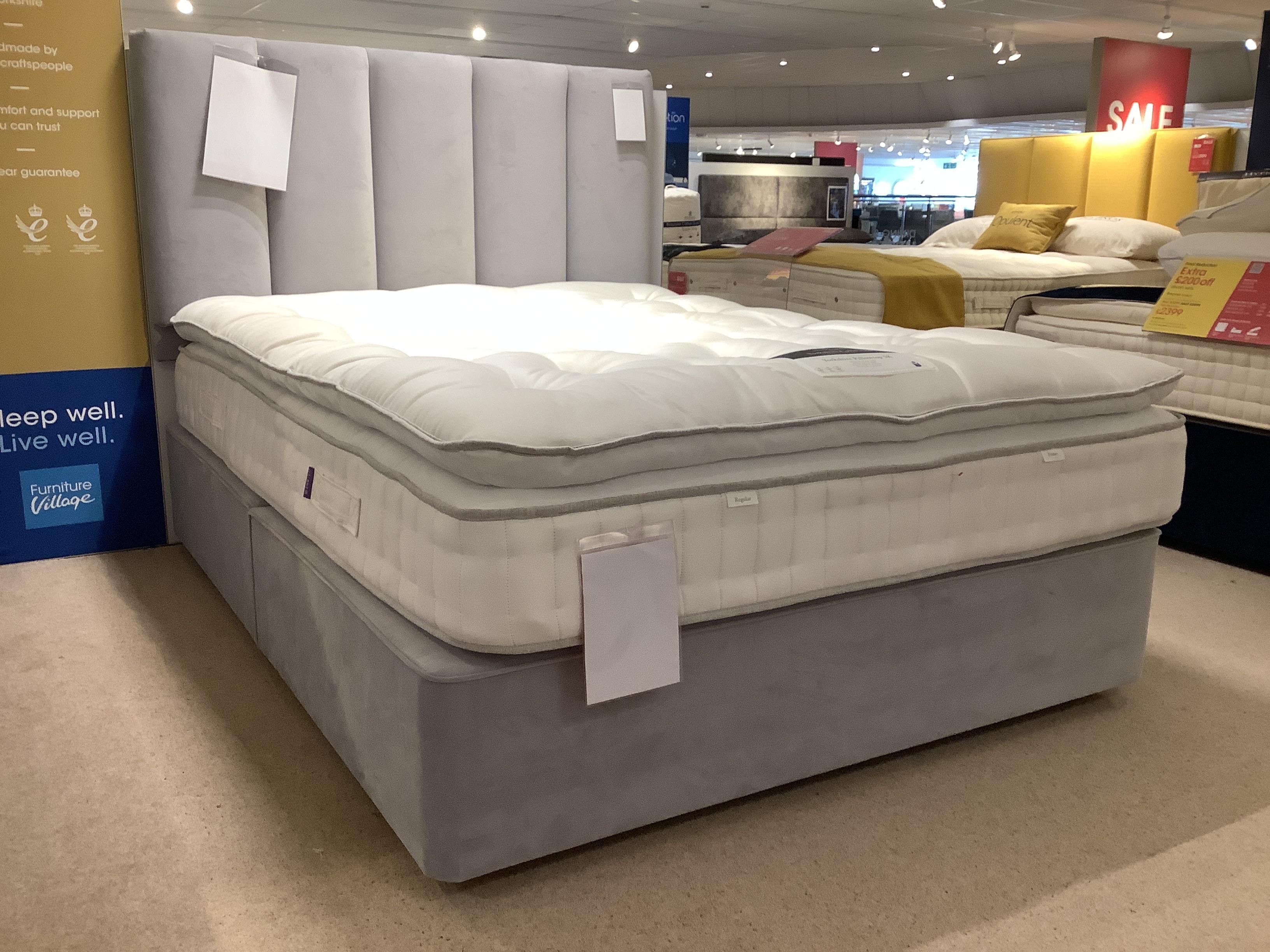 Yorkshire 5K pillowtop divan set and headboard in  on Furniture Village