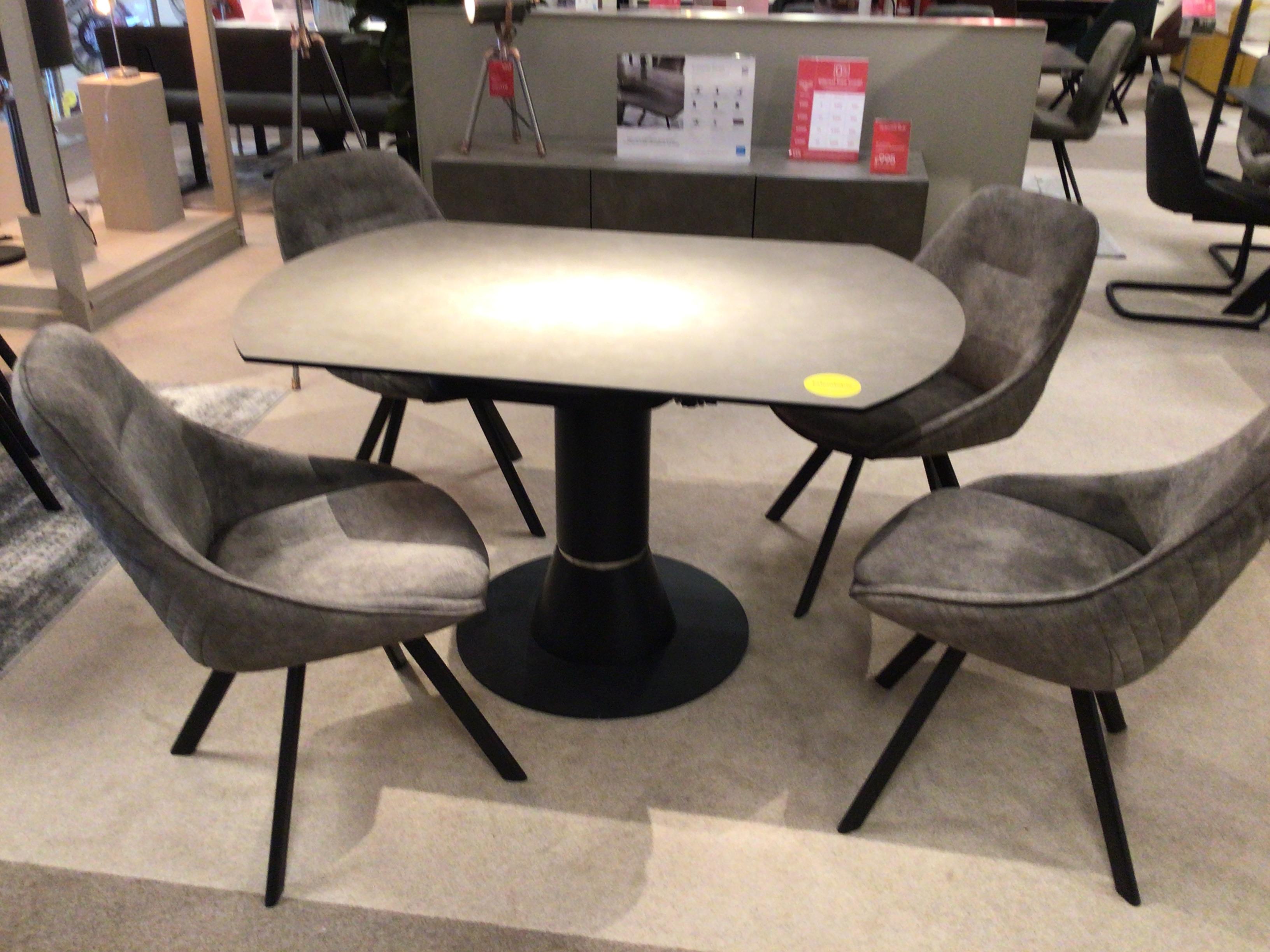 Enterprise extending Table 4 chairs and sideboard in  on Furniture Village