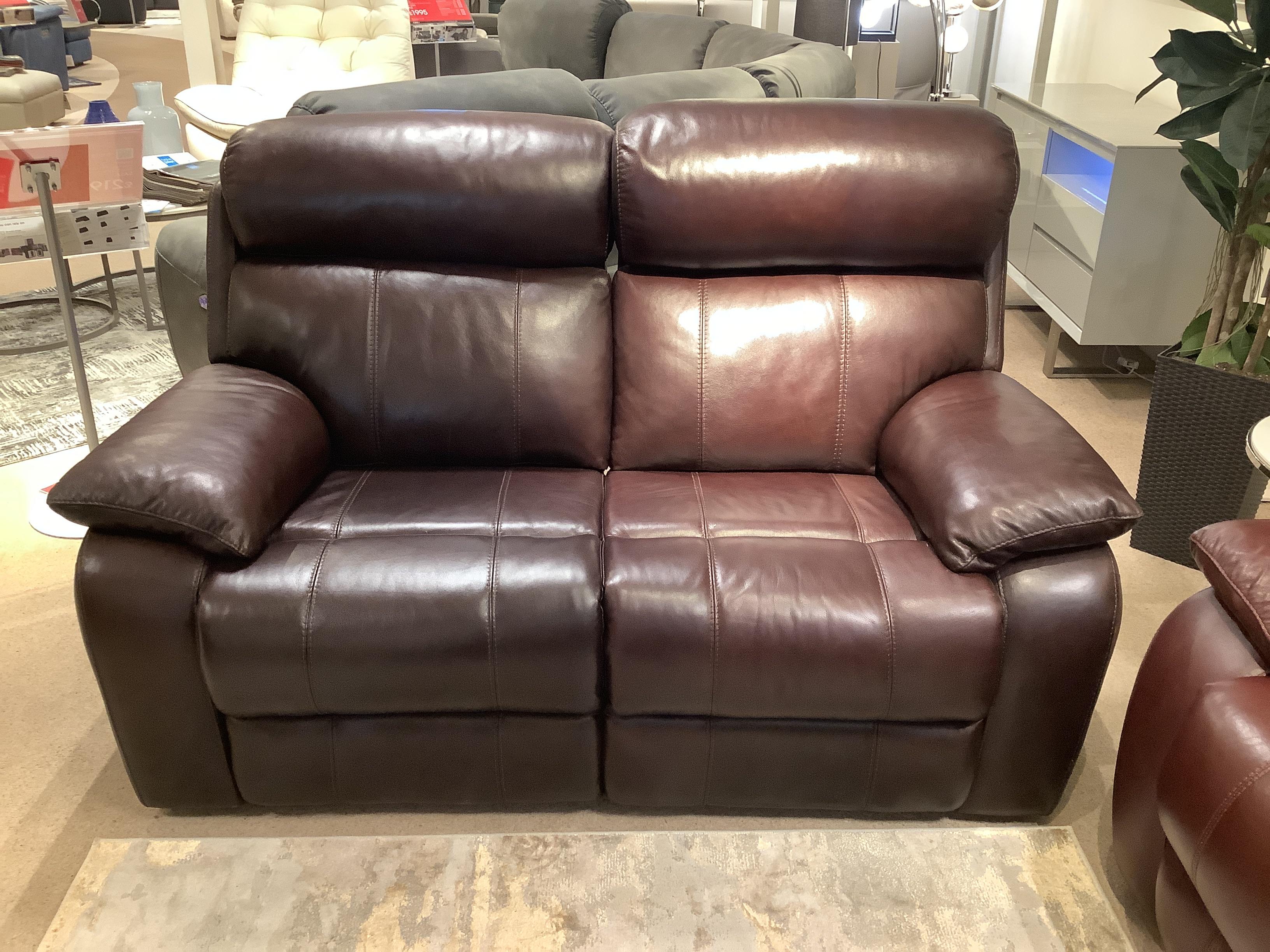 Moreno 2 seater power recliner sofa with power headrest available for  quick delivery. Please contact the store for delivery options. in  on Furniture Village