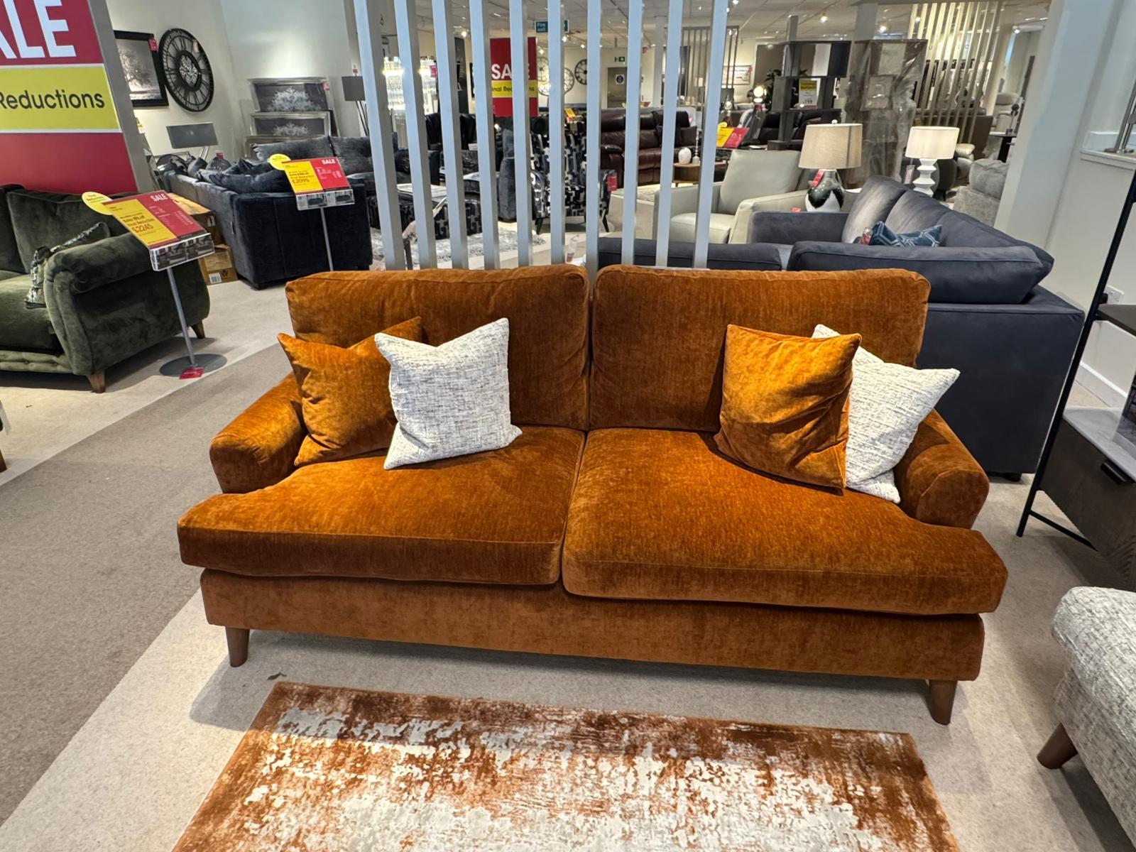 Jackson 3 Seater Sofa and Stool in  on Furniture Village