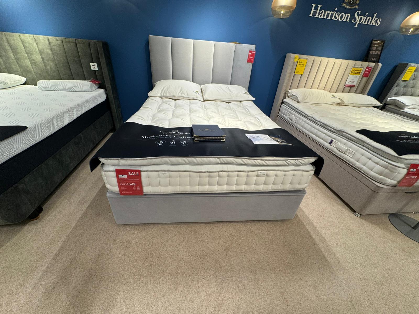 Yorkshire 5k Kingsize Divan with Headboard in  on Furniture Village