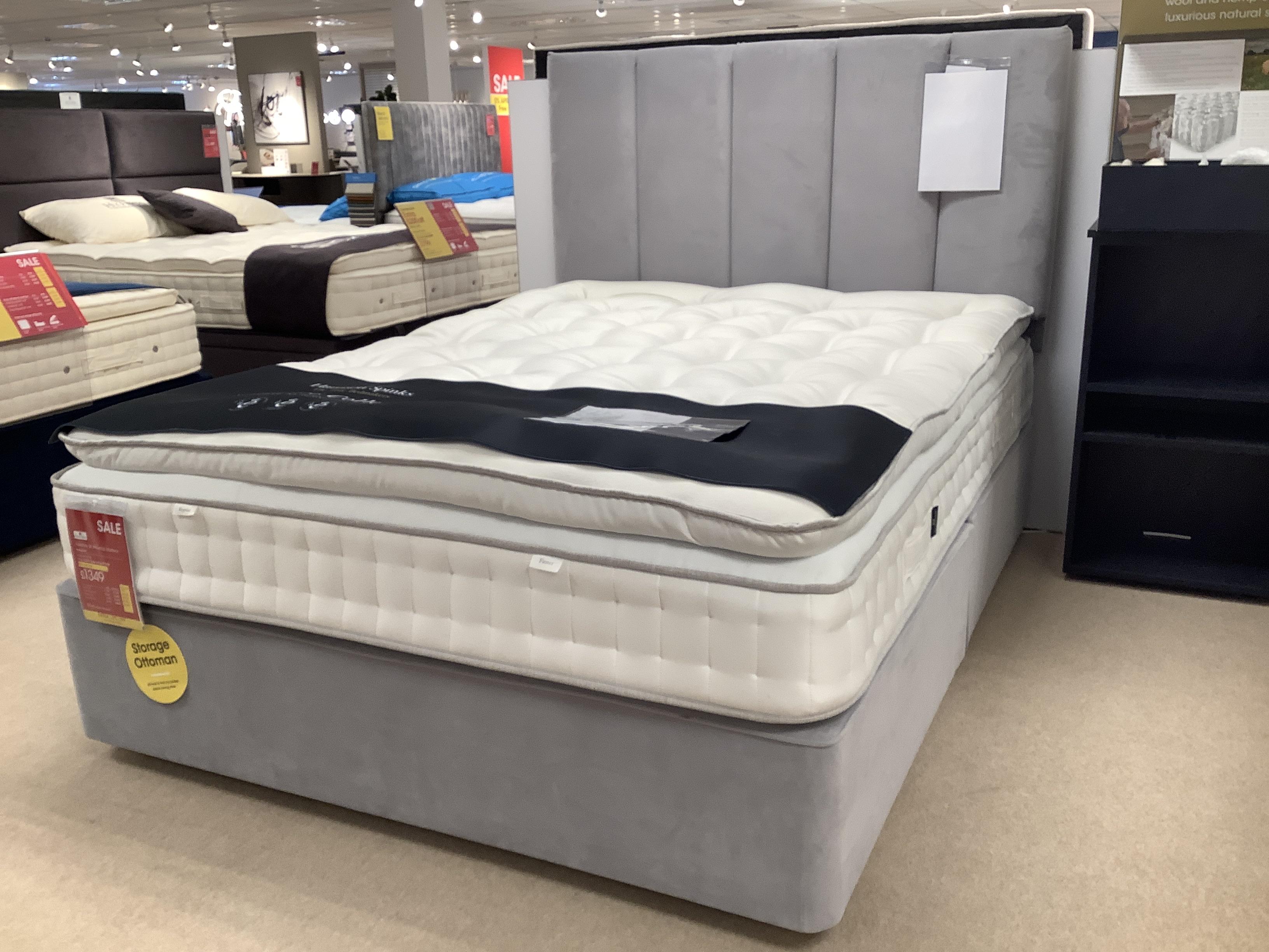 Harrison Spinks Yorkshire 5K Pillowtop Divan Set + Headboard in  on Furniture Village