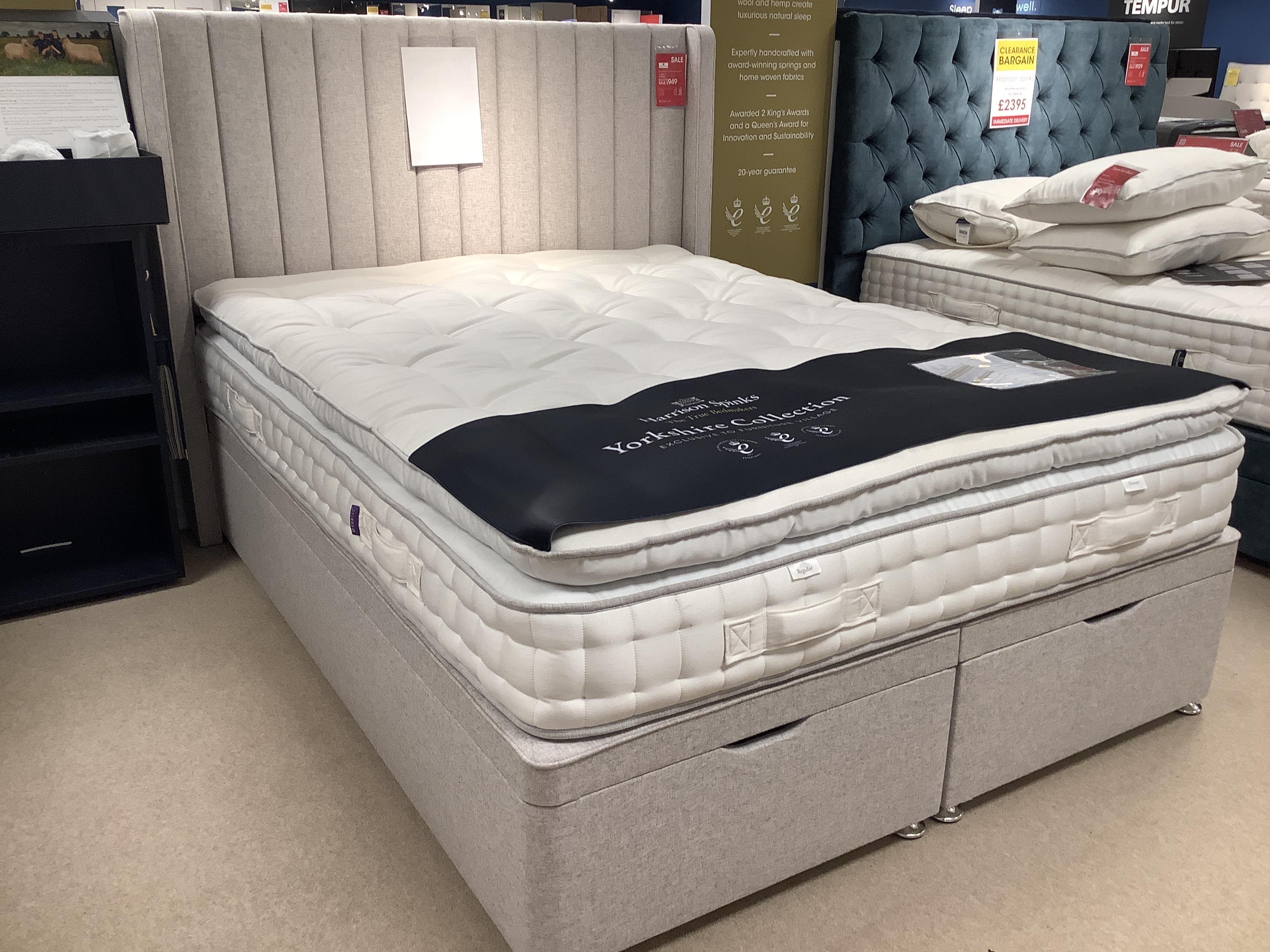 Harrison Spinks Yorkshire 10K Pillowtop Divan Set + Headboard in  on Furniture Village
