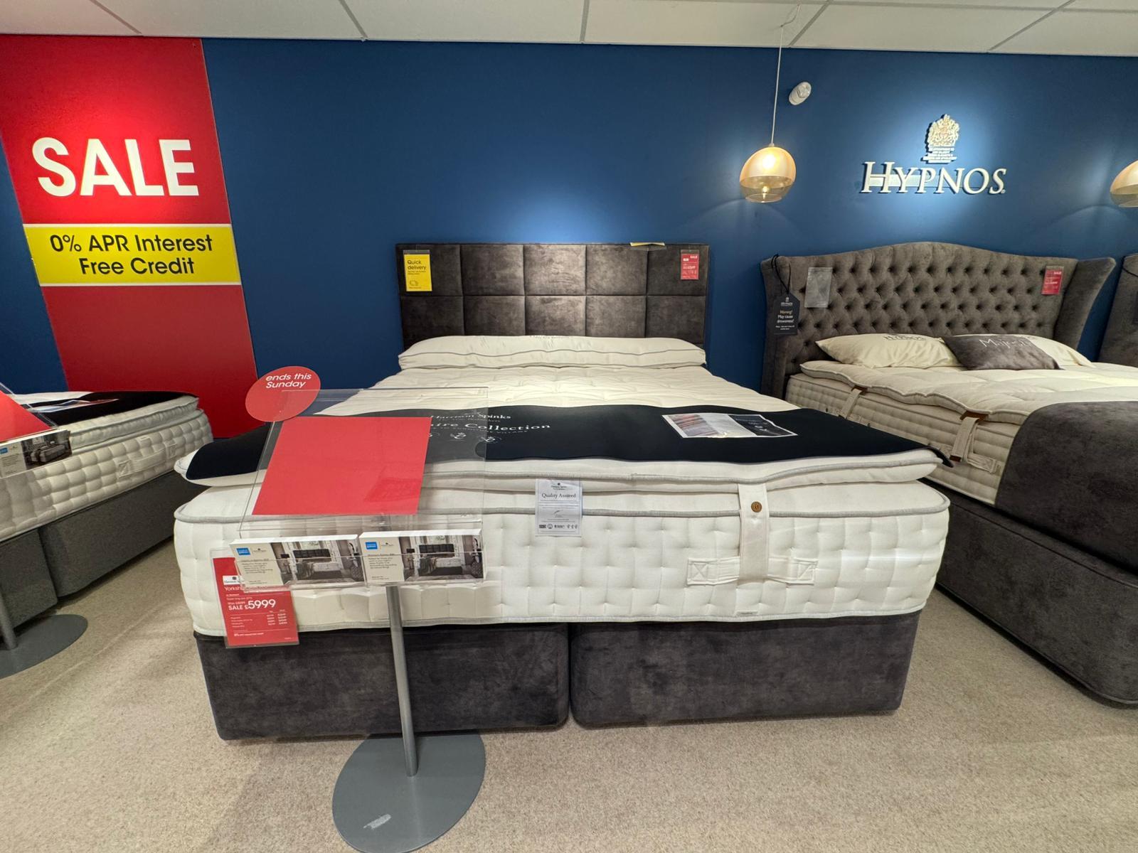 Yorkshire 30k Superking Divan Set with Headboard in  on Furniture Village