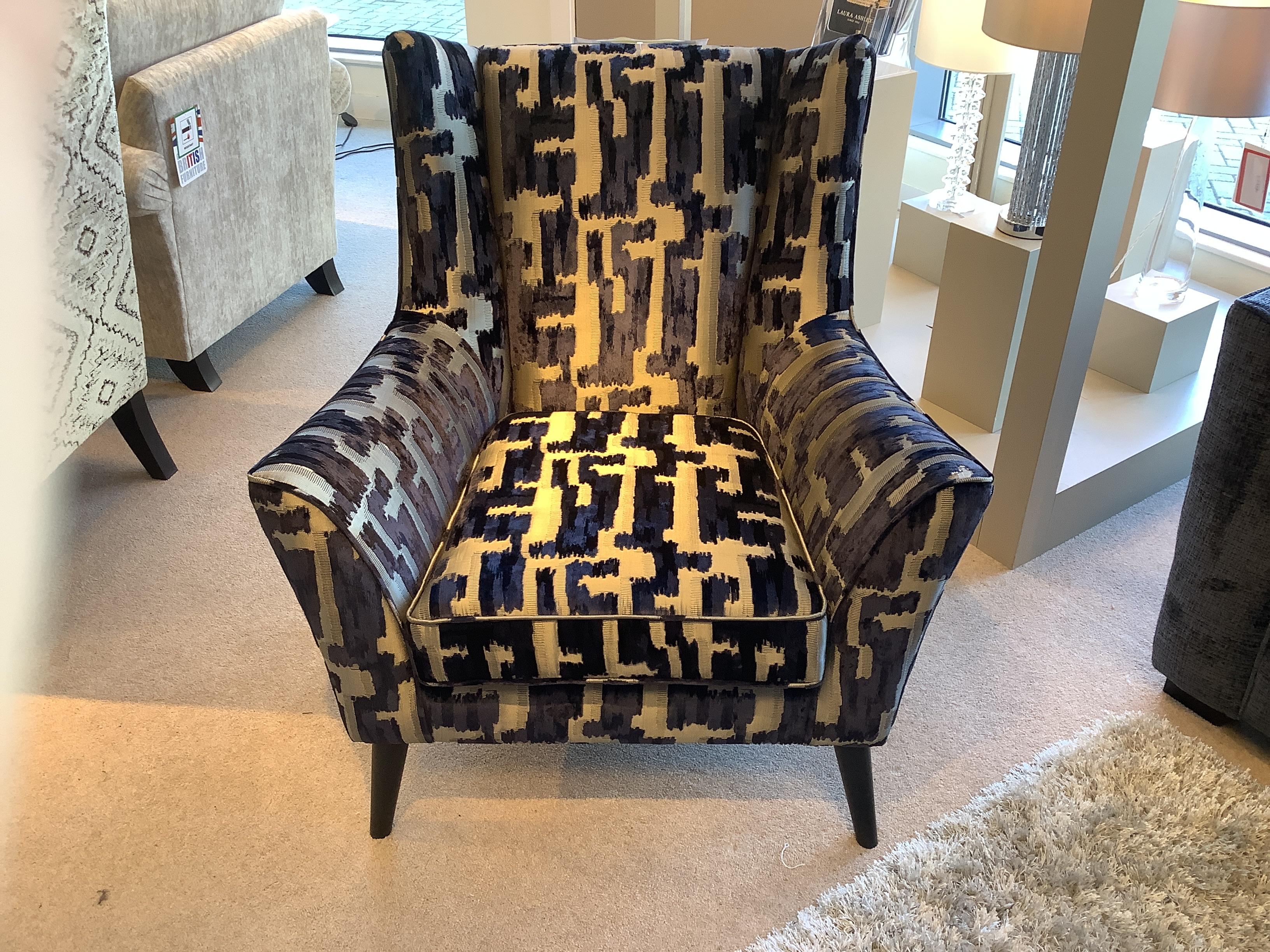 Allure wing chair in  on Furniture Village