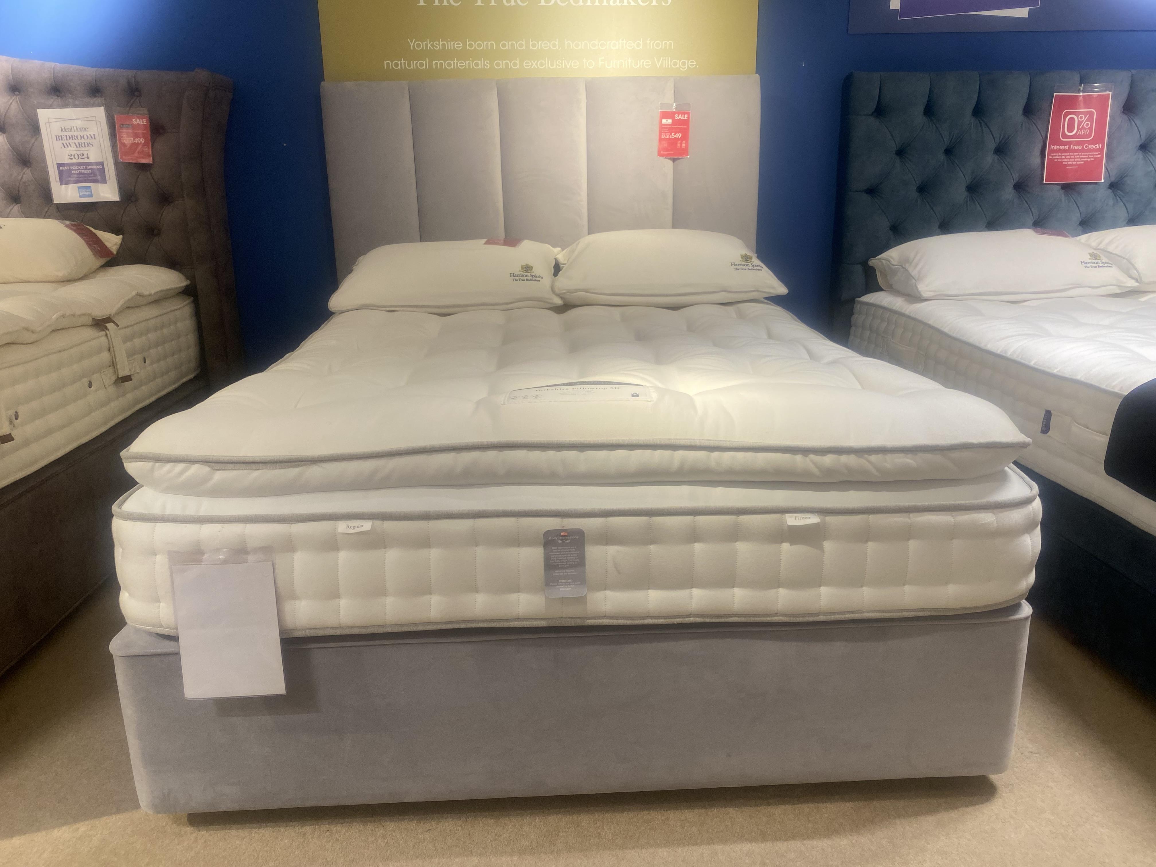 Yorkshire 5k divan set and headboard in  on Furniture Village