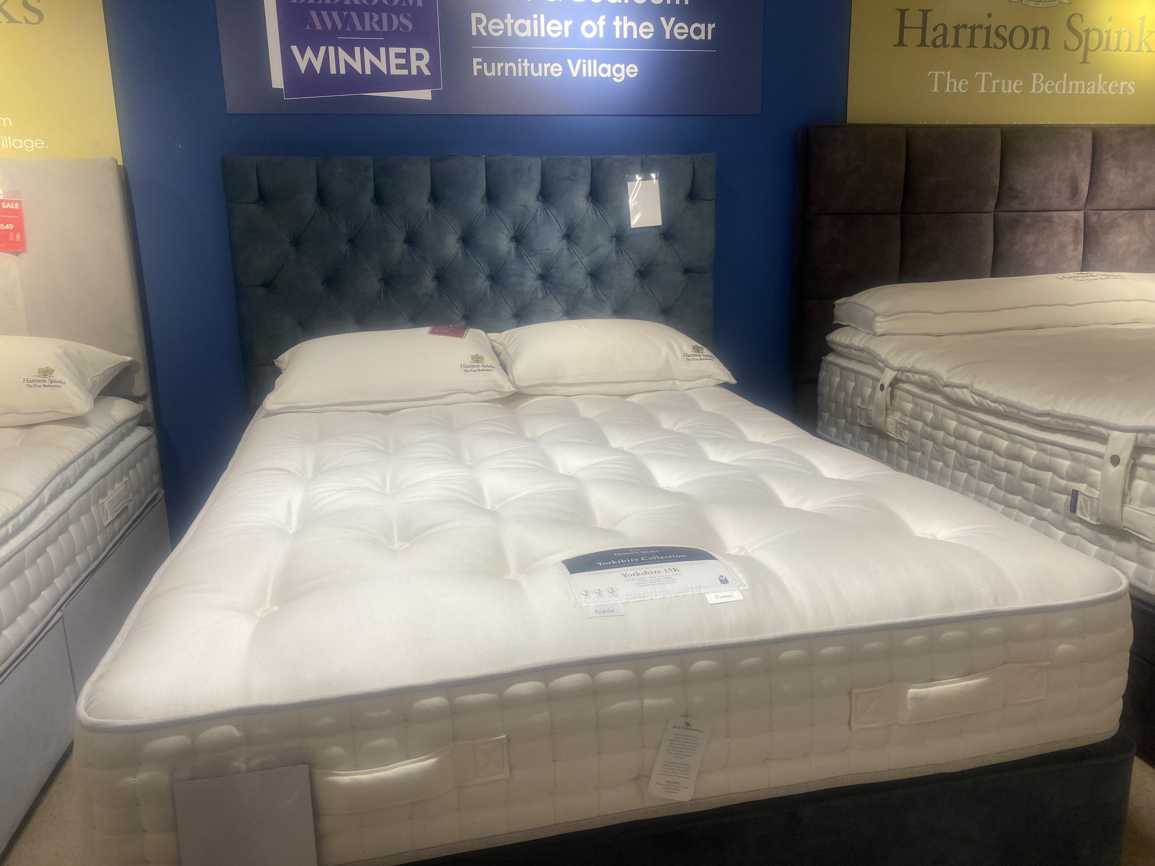 Yorkshire 15000 divan set and headboard in  on Furniture Village