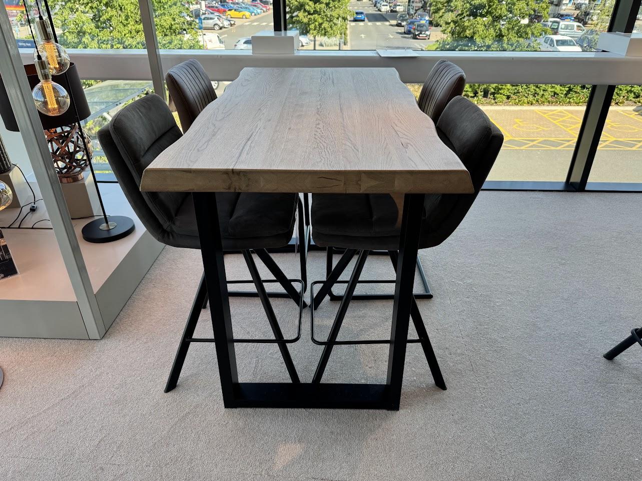 Compact Terra Bar table & 4 bar stools in  on Furniture Village