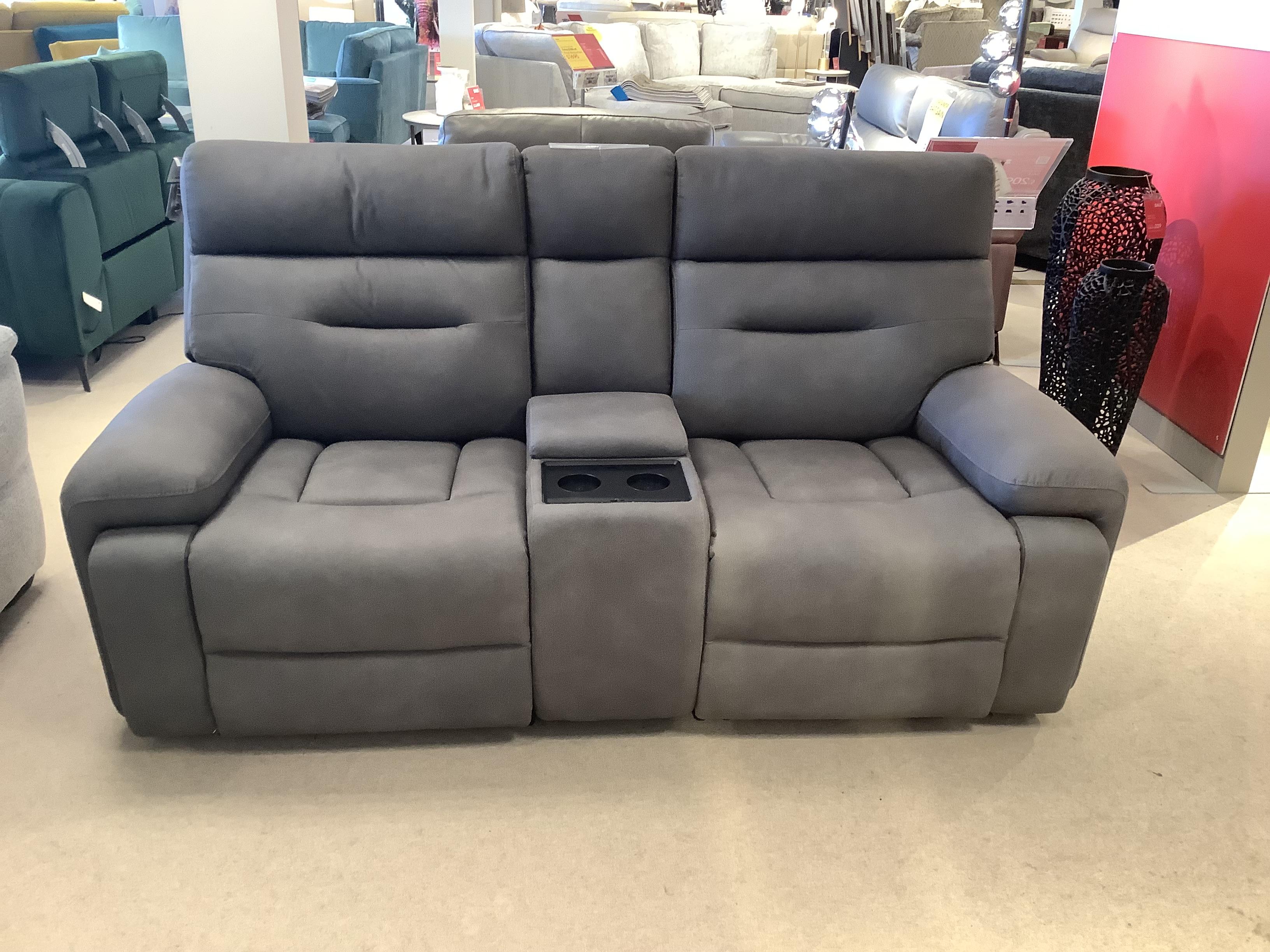 Cinemax Media Power 2 Seater With Power Headrest in  on Furniture Village