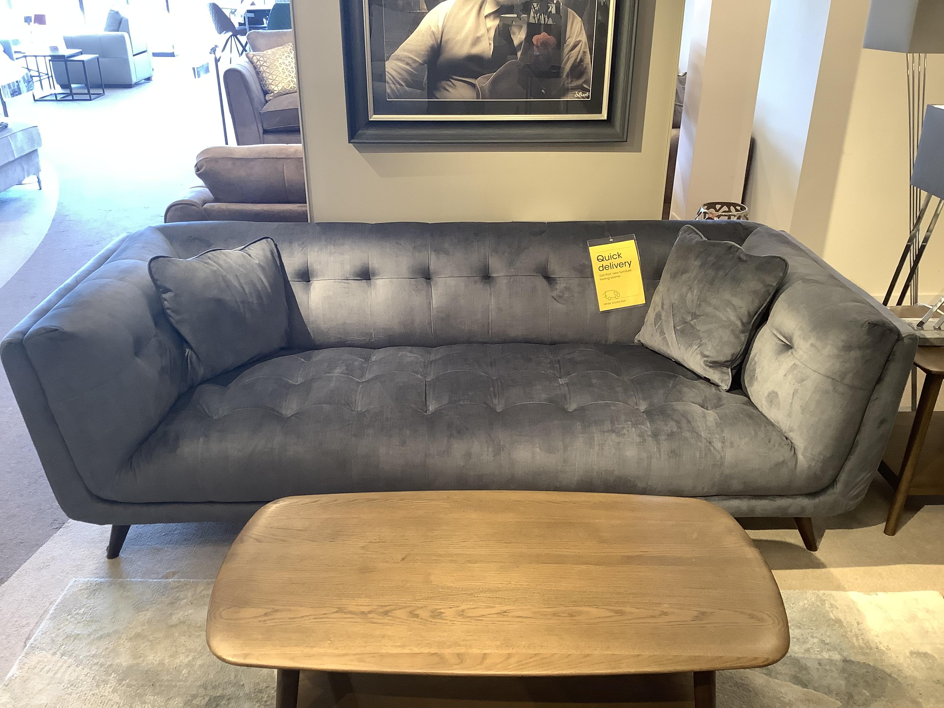 Rene 3 Seater , Chair & Footstool in  on Furniture Village