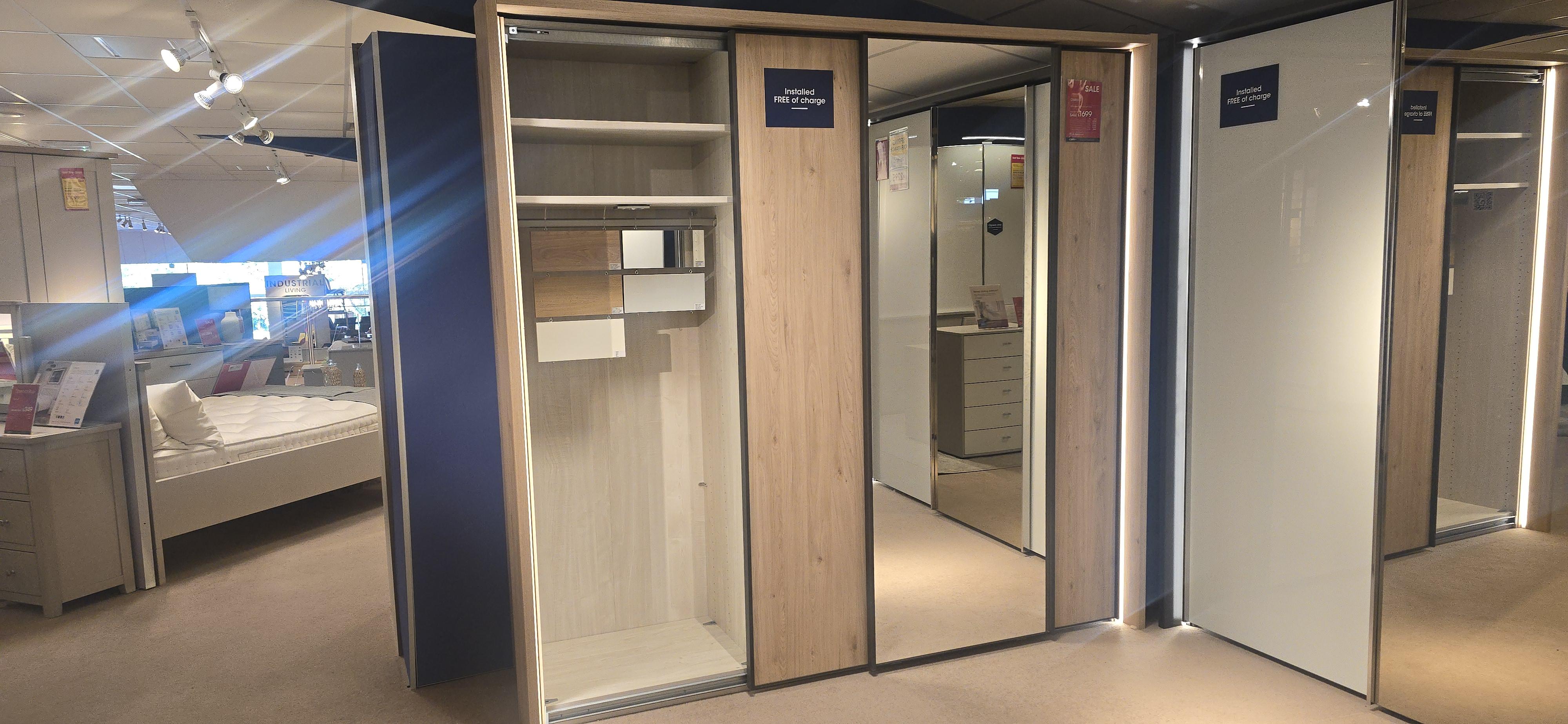 Dallas sliding wardrobe in  on Furniture Village