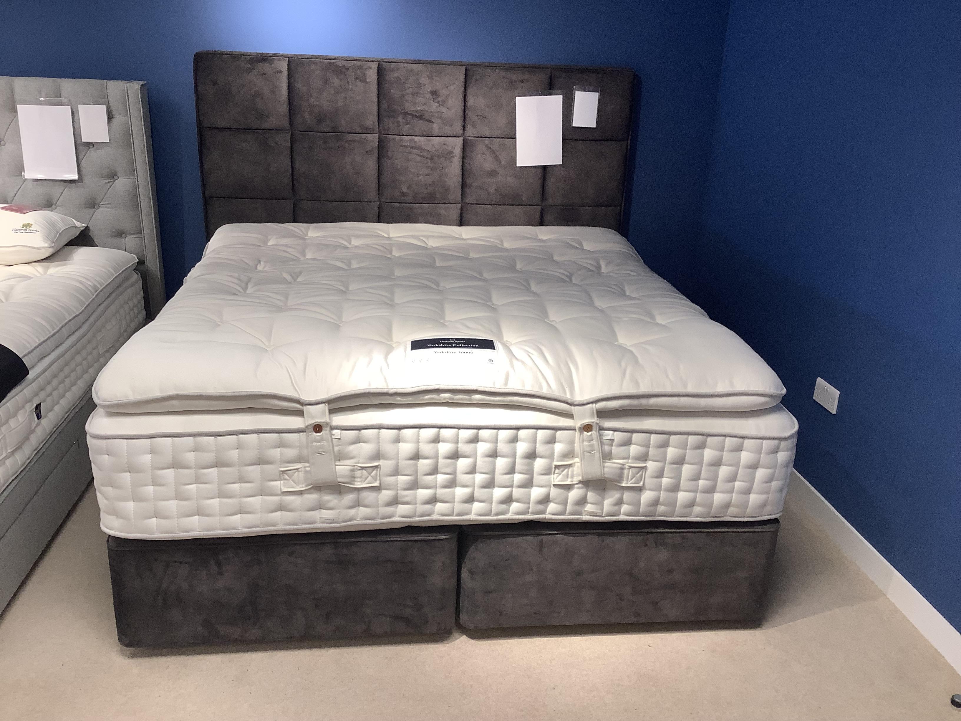 Yorkshire 30k Superking 2 Drawer Divan Set & Headboard in  on Furniture Village
