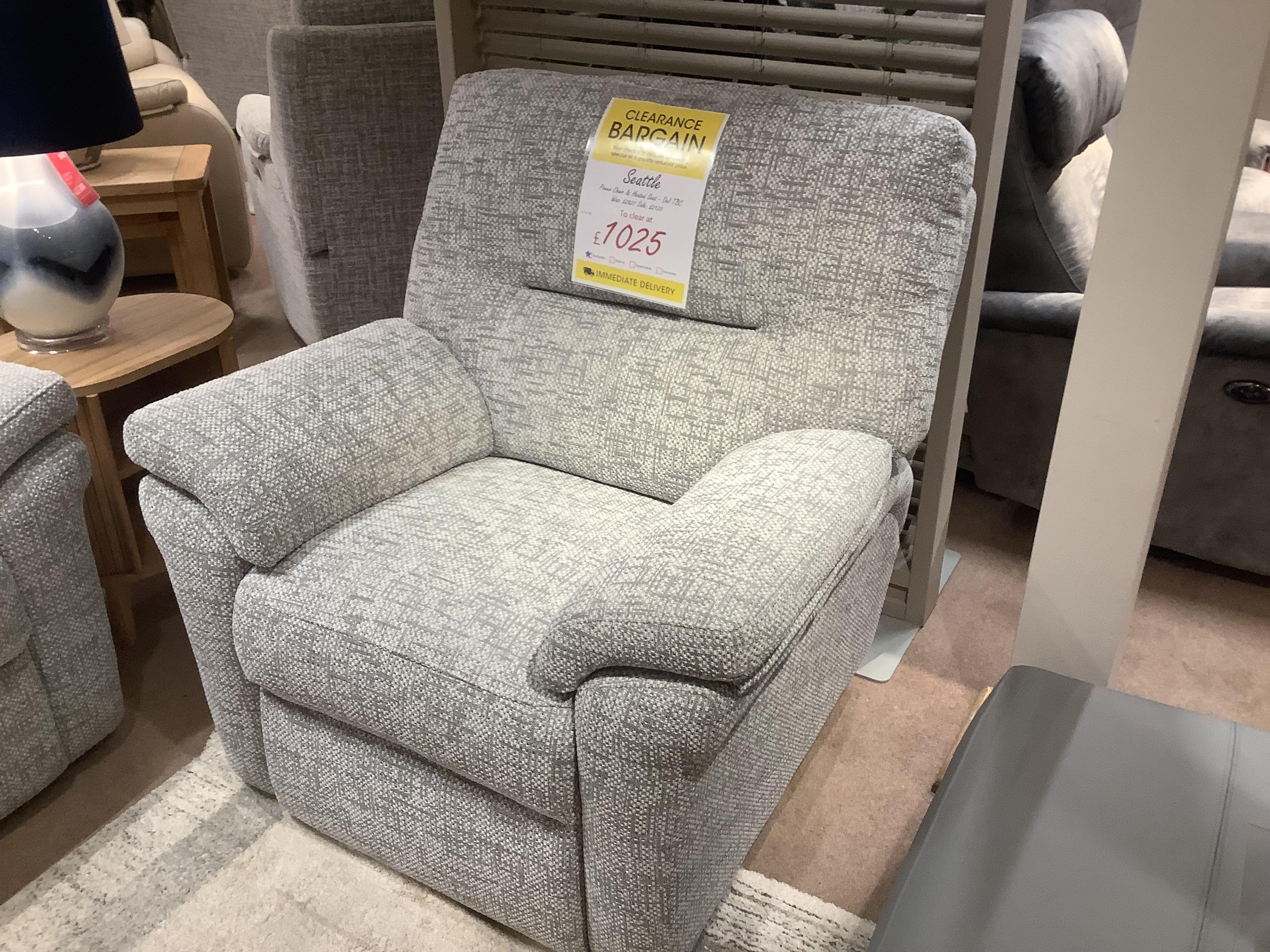 Seattle Power Chair with Heated Seat in  on Furniture Village