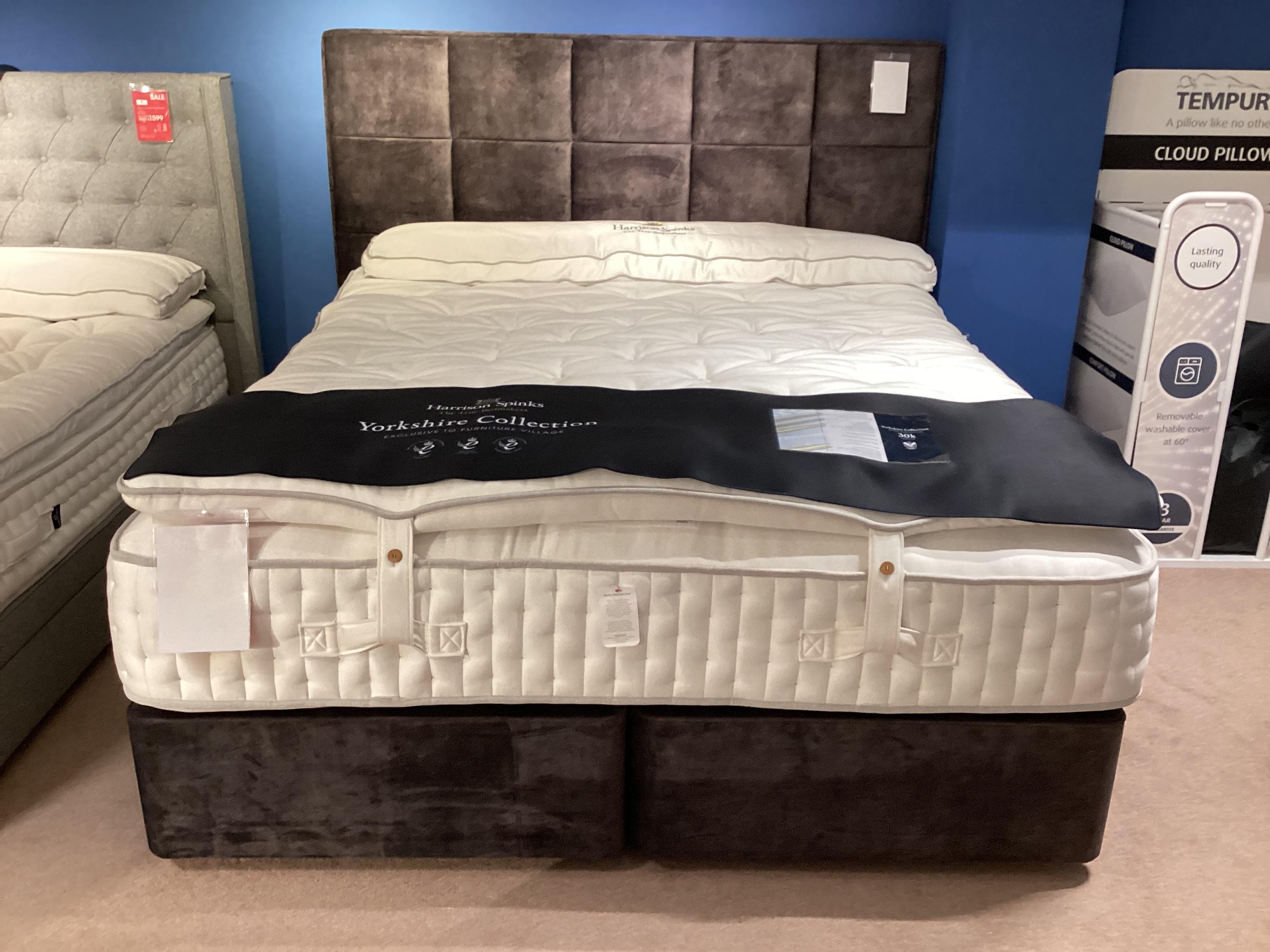 Harrison Spinks Yorkshire 30K 6'0" Superking 4 Drawer Divan and Headboard in  on Furniture Village
