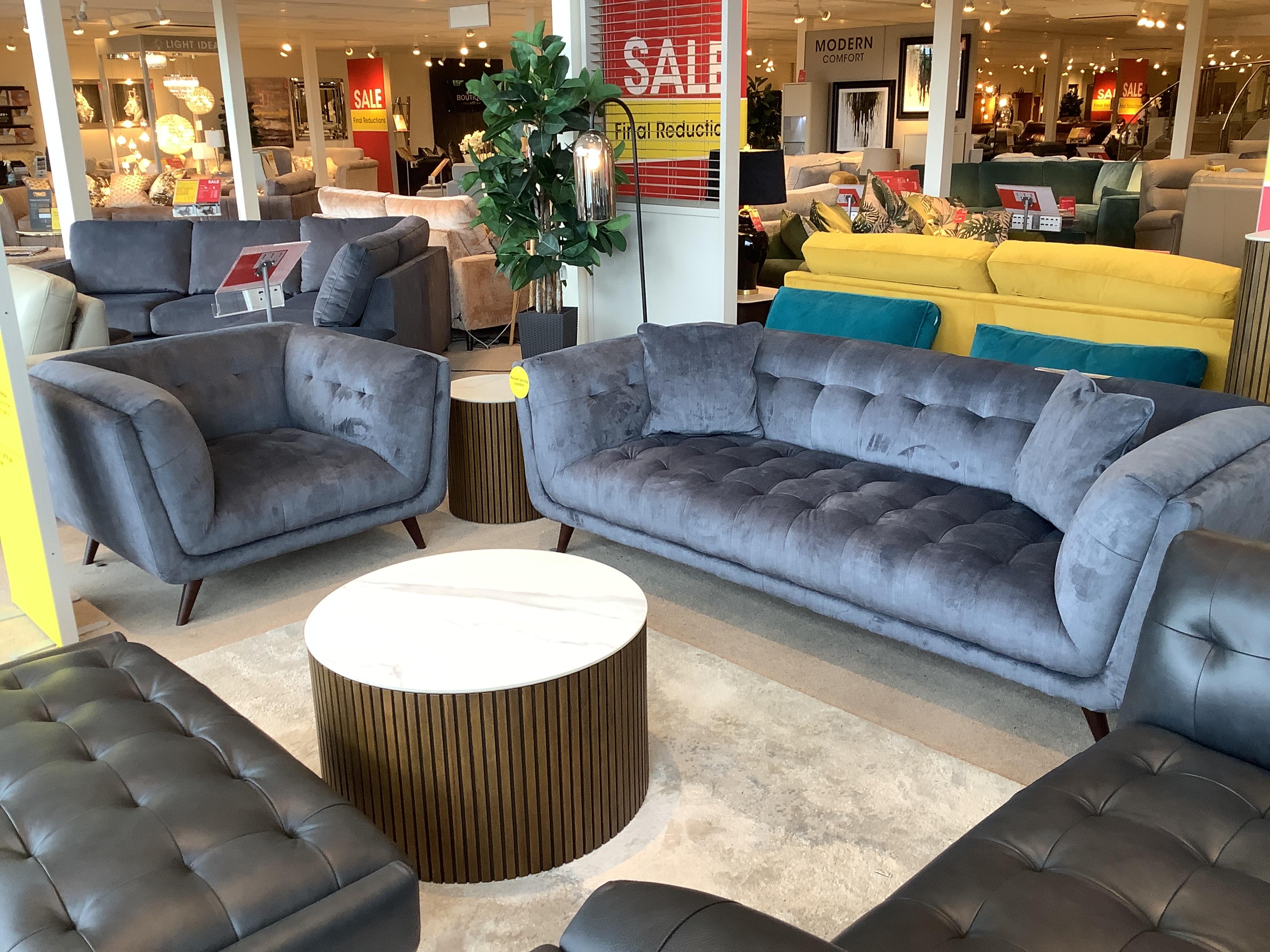 Rene 3 seater sofa & chair in  on Furniture Village
