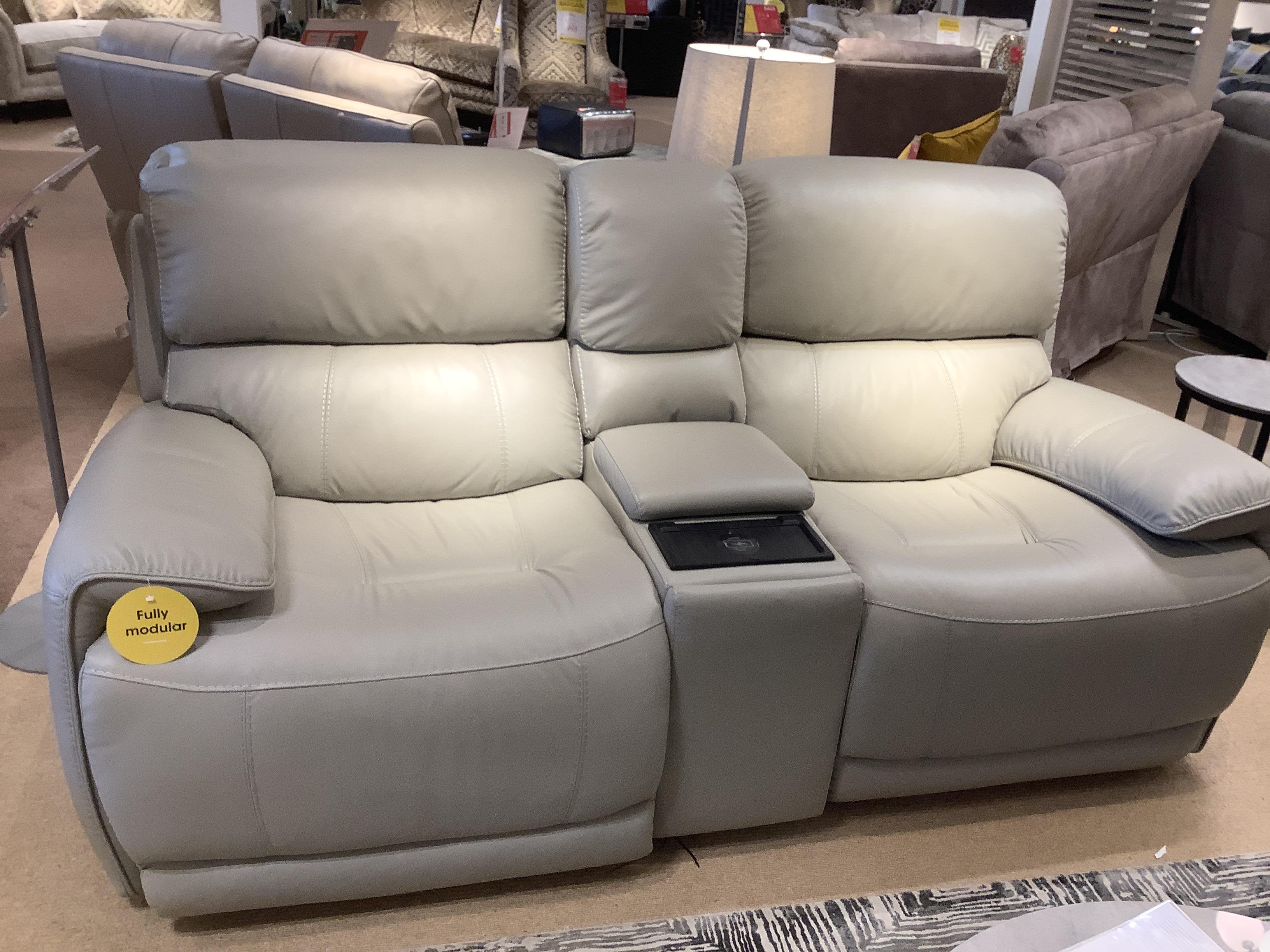 Rocco 2 Seater power rocker with cup holders and power headrests in  on Furniture Village