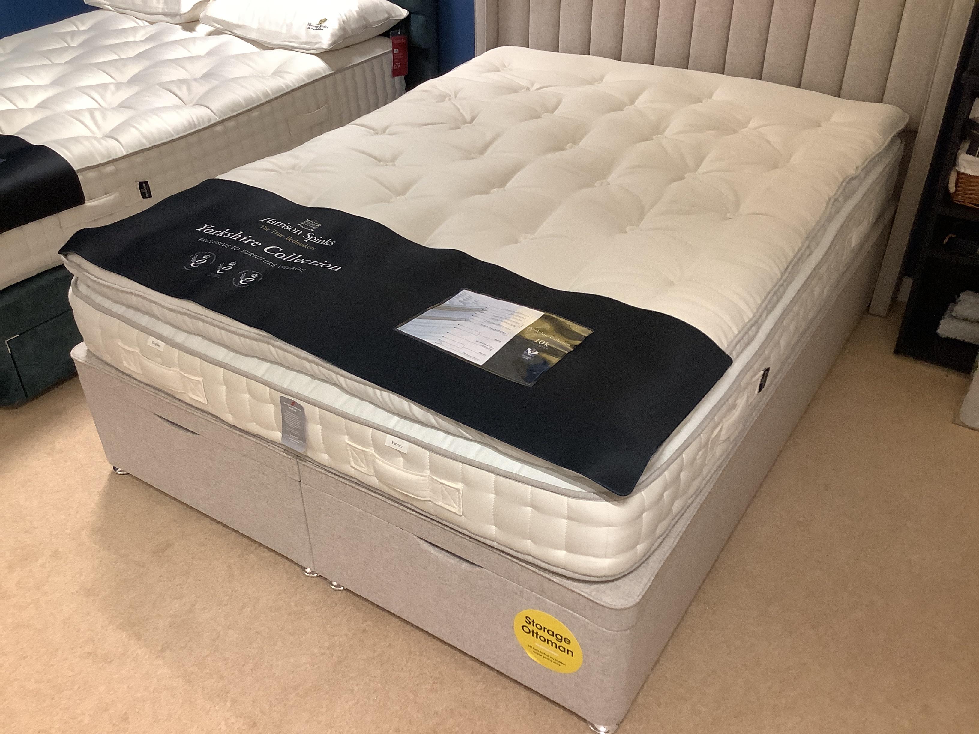 Harrison Spinks 10k 5’ Divan set inc H/B in  on Furniture Village
