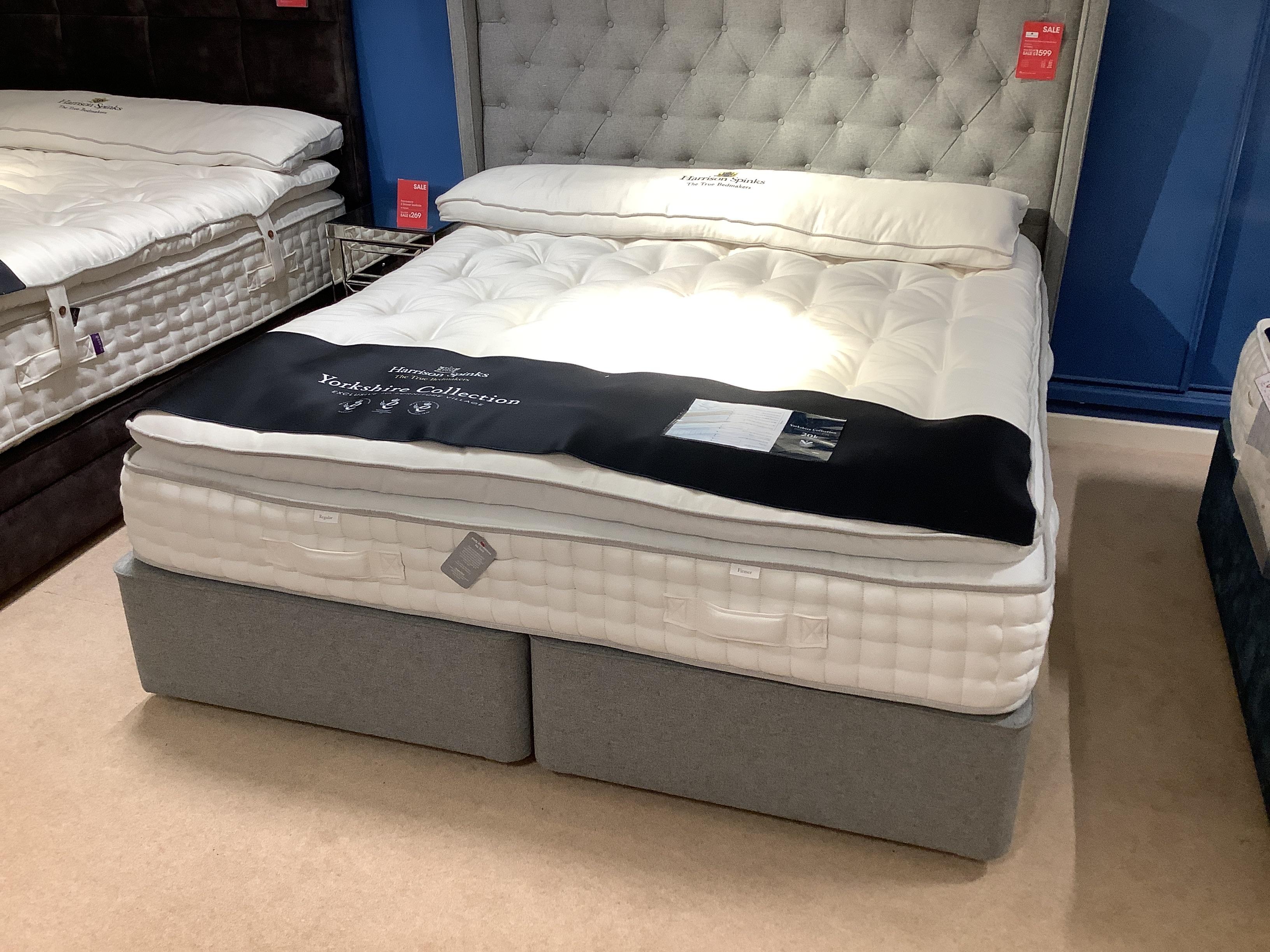 Harrison Spinks Yorkshire 20k 6’ divan set inc headboard in  on Furniture Village