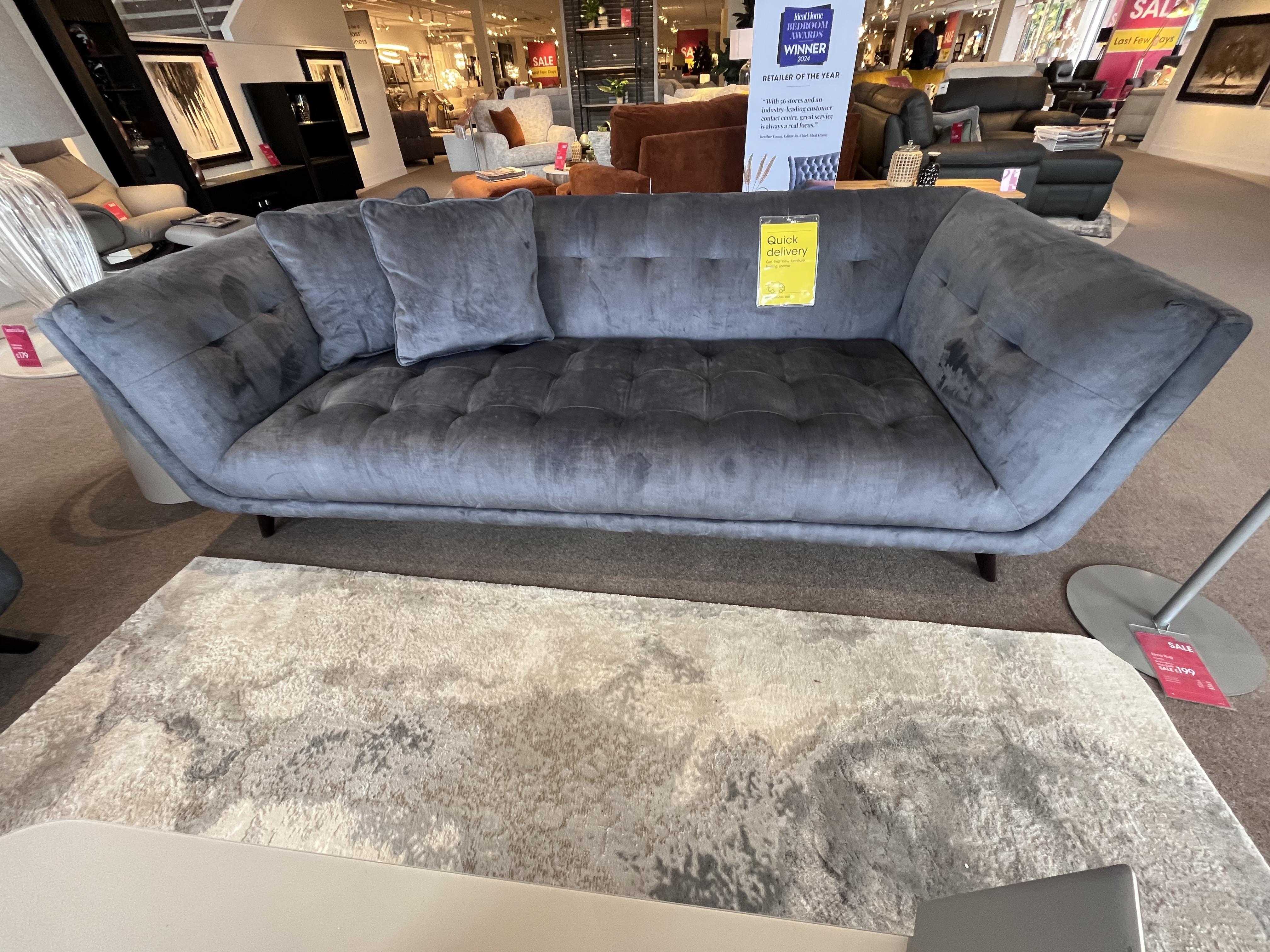 Rene 3 seater sofa, chair & footstool in  on Furniture Village