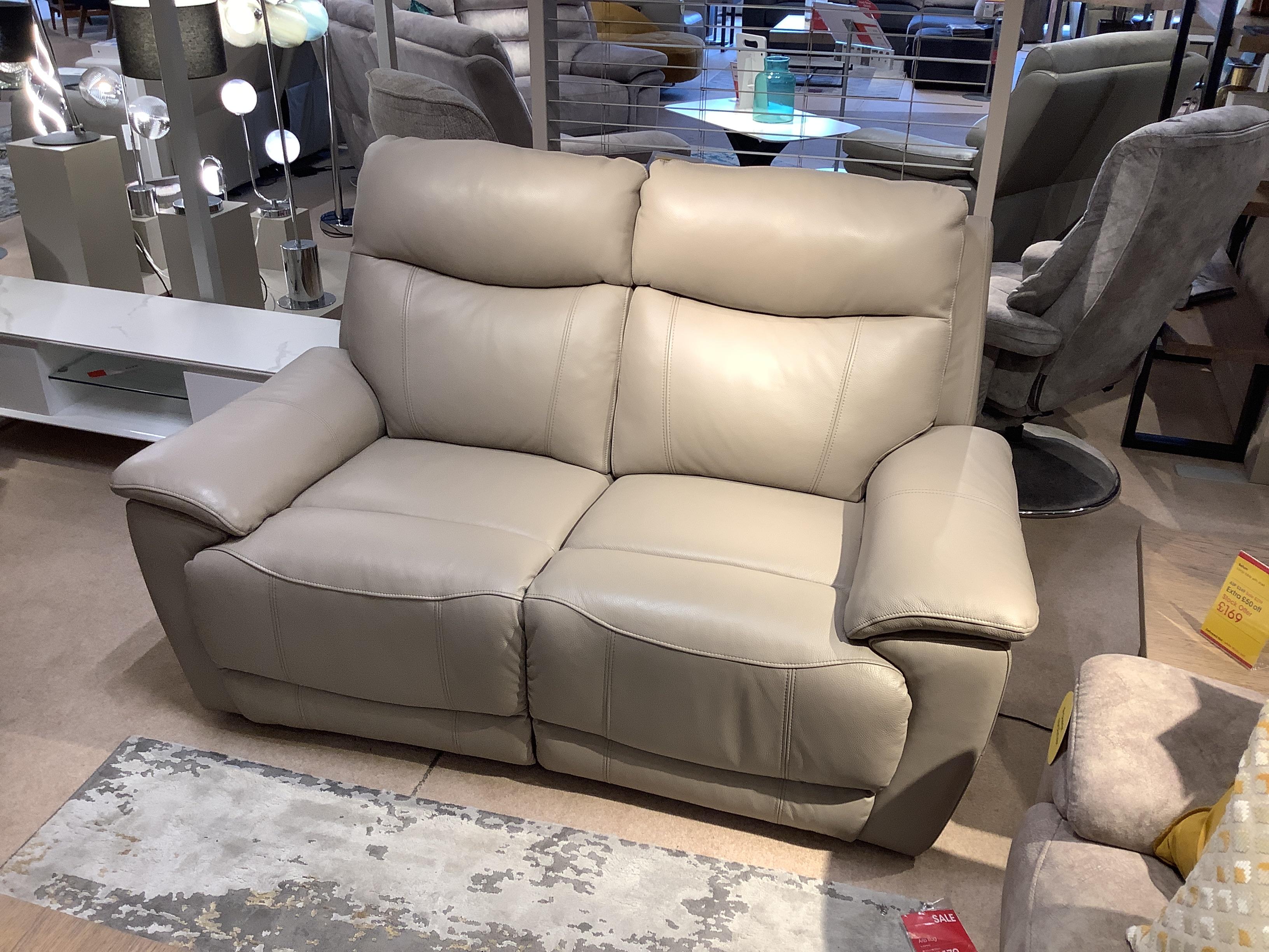 Sloane 2 str leather Power rec Sofa in  on Furniture Village