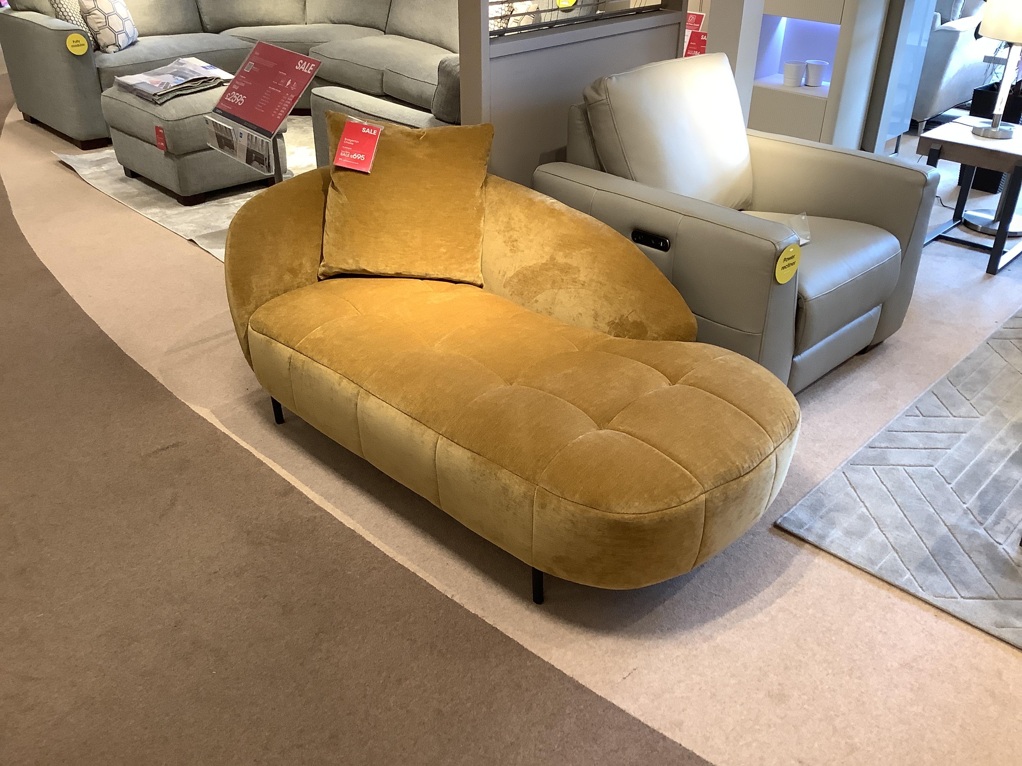 Bridgerton Chaise day bed sofa in  on Furniture Village
