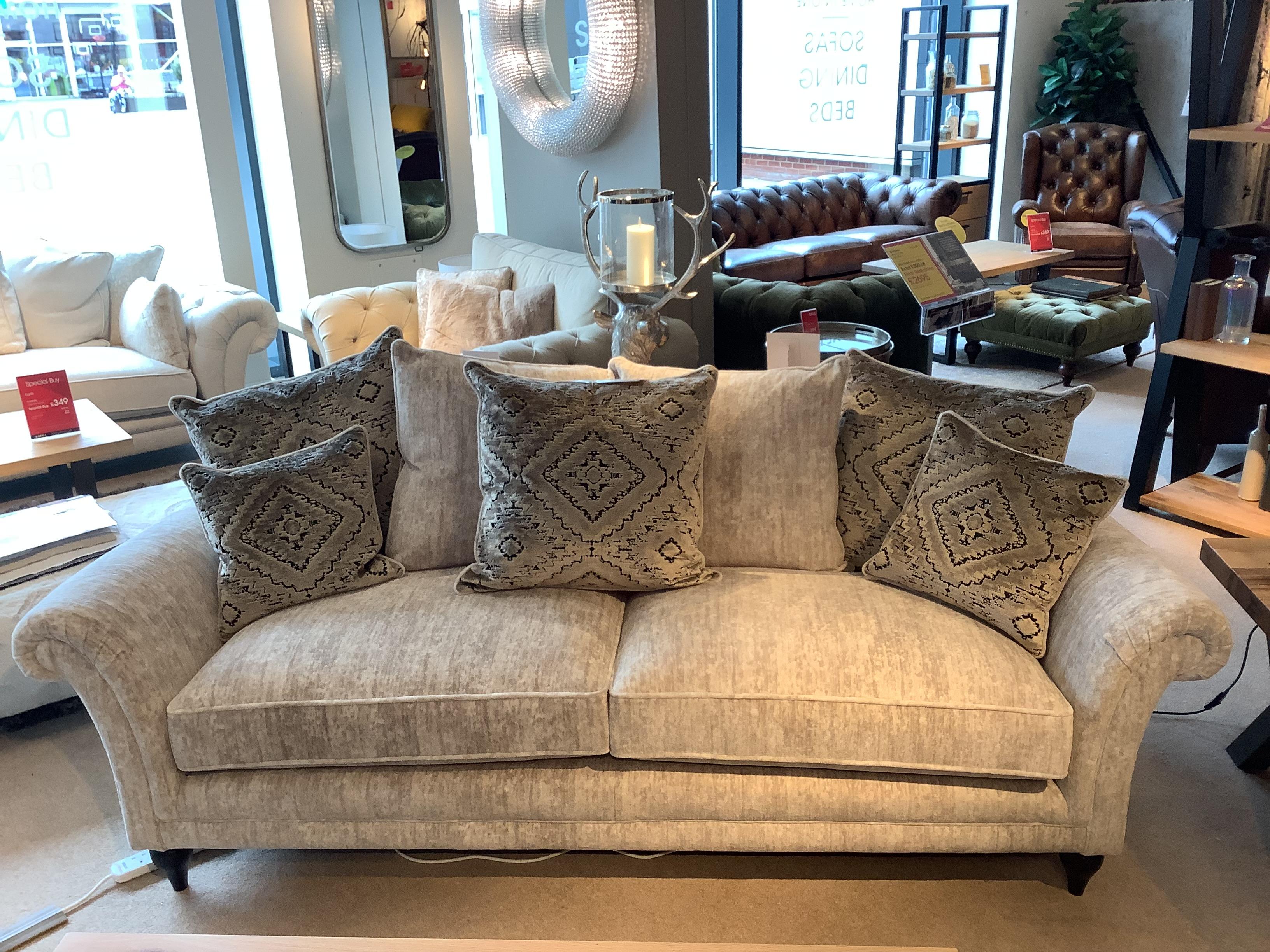 Plaza 3 seater and chair in  on Furniture Village