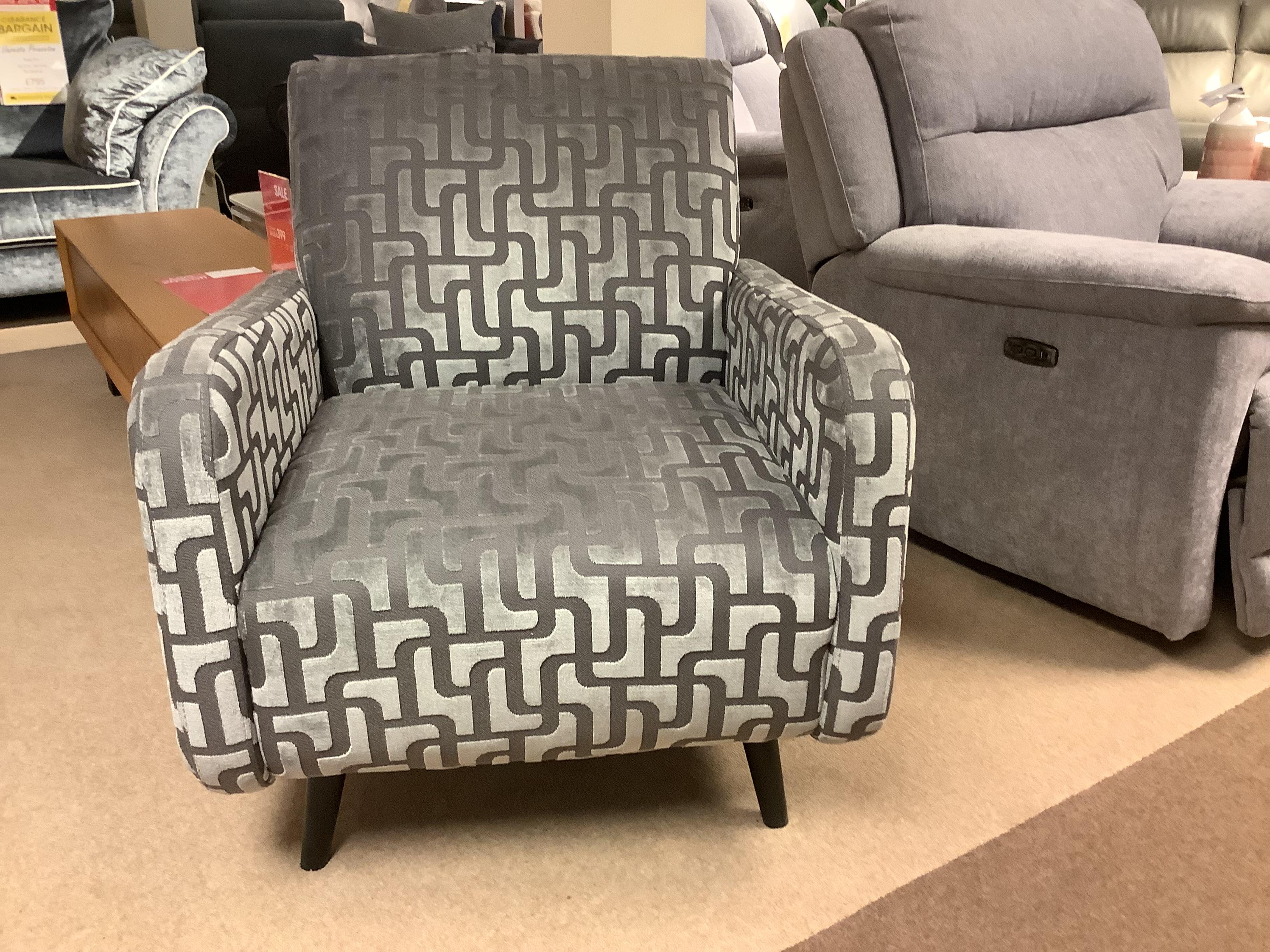 Sumptuous Fabric Accent Chair in  on Furniture Village