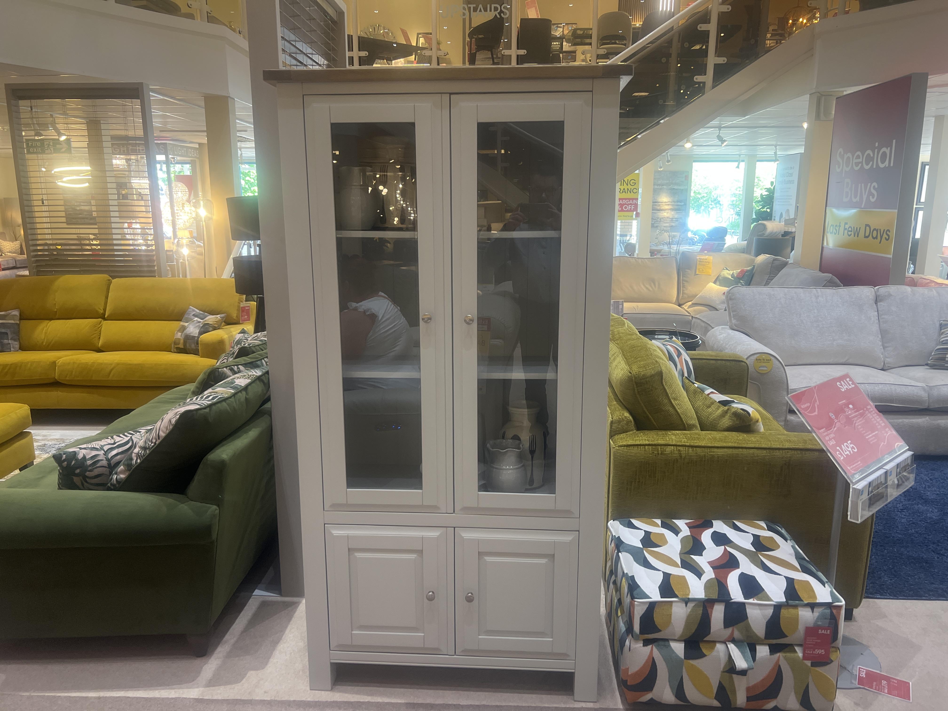 Hamilton 2 Door Glazed Unit in  on Furniture Village