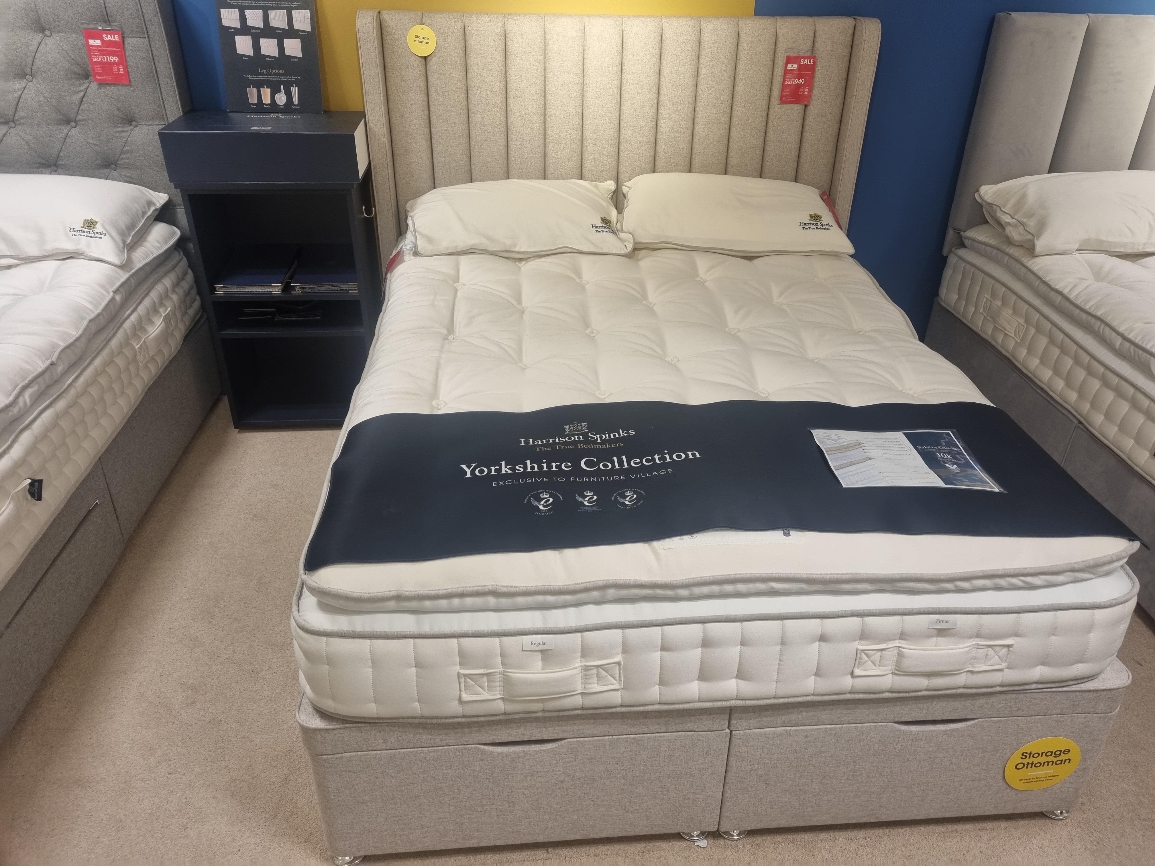 Harrison Spinks Yorkshire 10K ottoman Divan Set with cedar headboard in  on Furniture Village